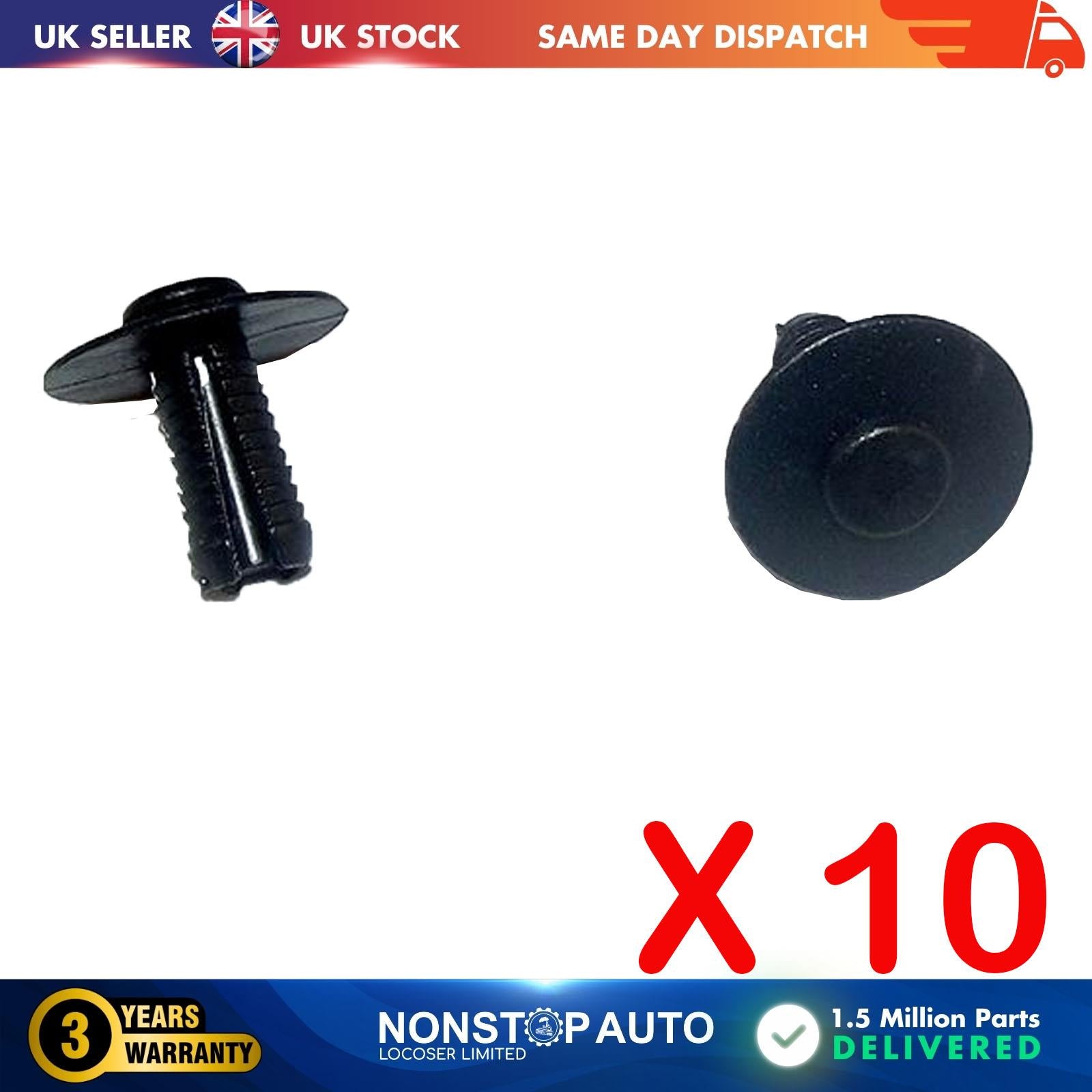 10X Bumper Side Sill Skirt Trim Retainer Clips For BMW 6 5 4 3 2 1 Z4 Z3 X6 X5 X4 X3 X2 X1 7 MINI Clubman One Cooper Roadster Countryman Clubvan Coupe Convertible ALPINA B10 B12 B3 B4 B5 B6 B7 XD3 XD4 D10 D3 D4 D5 Roadster 51-11-8-174-185