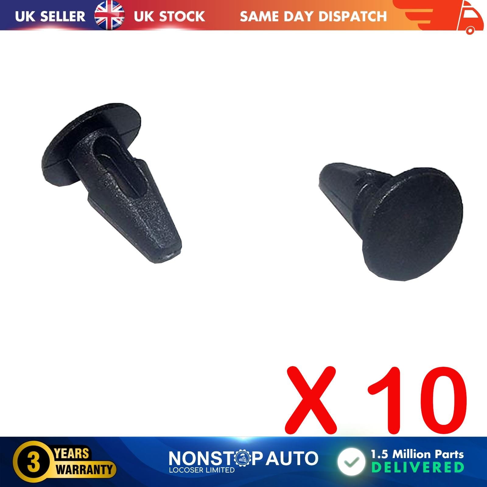 10X Rocker Panel Retainer Trim Clips For SKODA Favorit 109746422