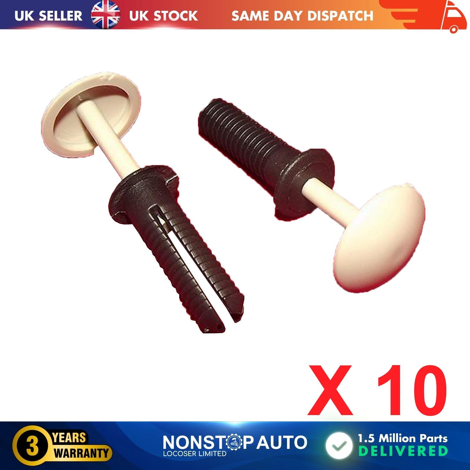 10X Roof Trunk Lining Trim Retainer Clips For UNIVERSAL S-1698