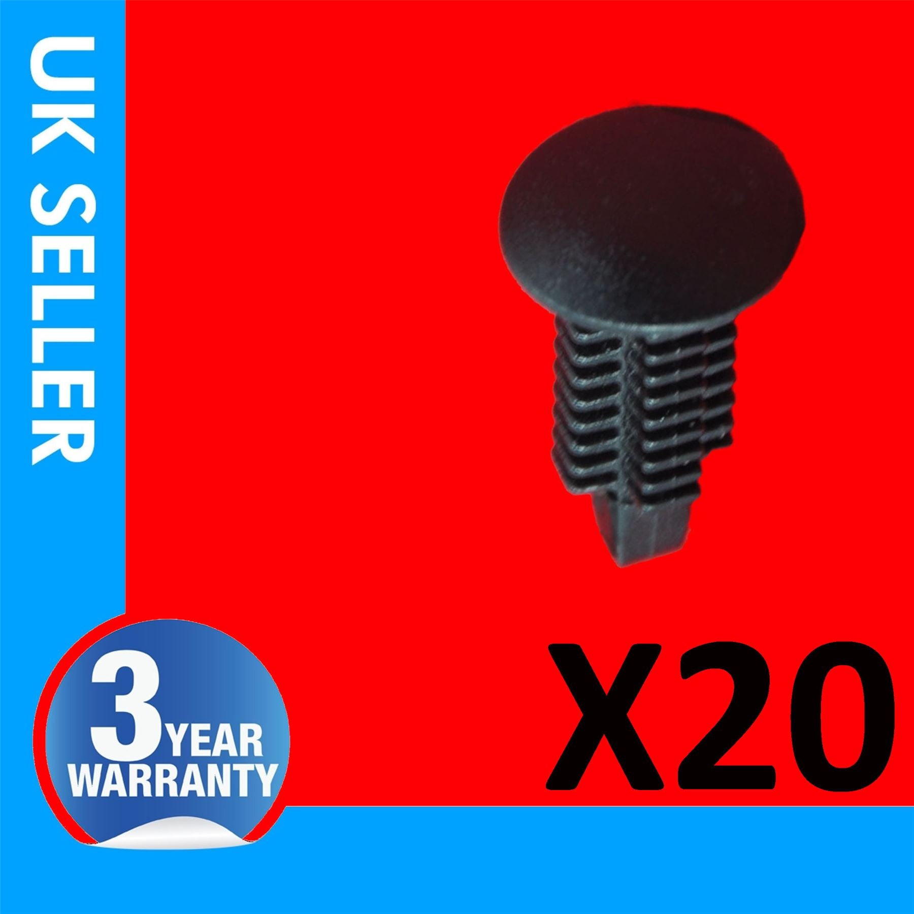 20X For FORD TRANSIT Tailgate Door Moulding Trim Cover Clips 1618742