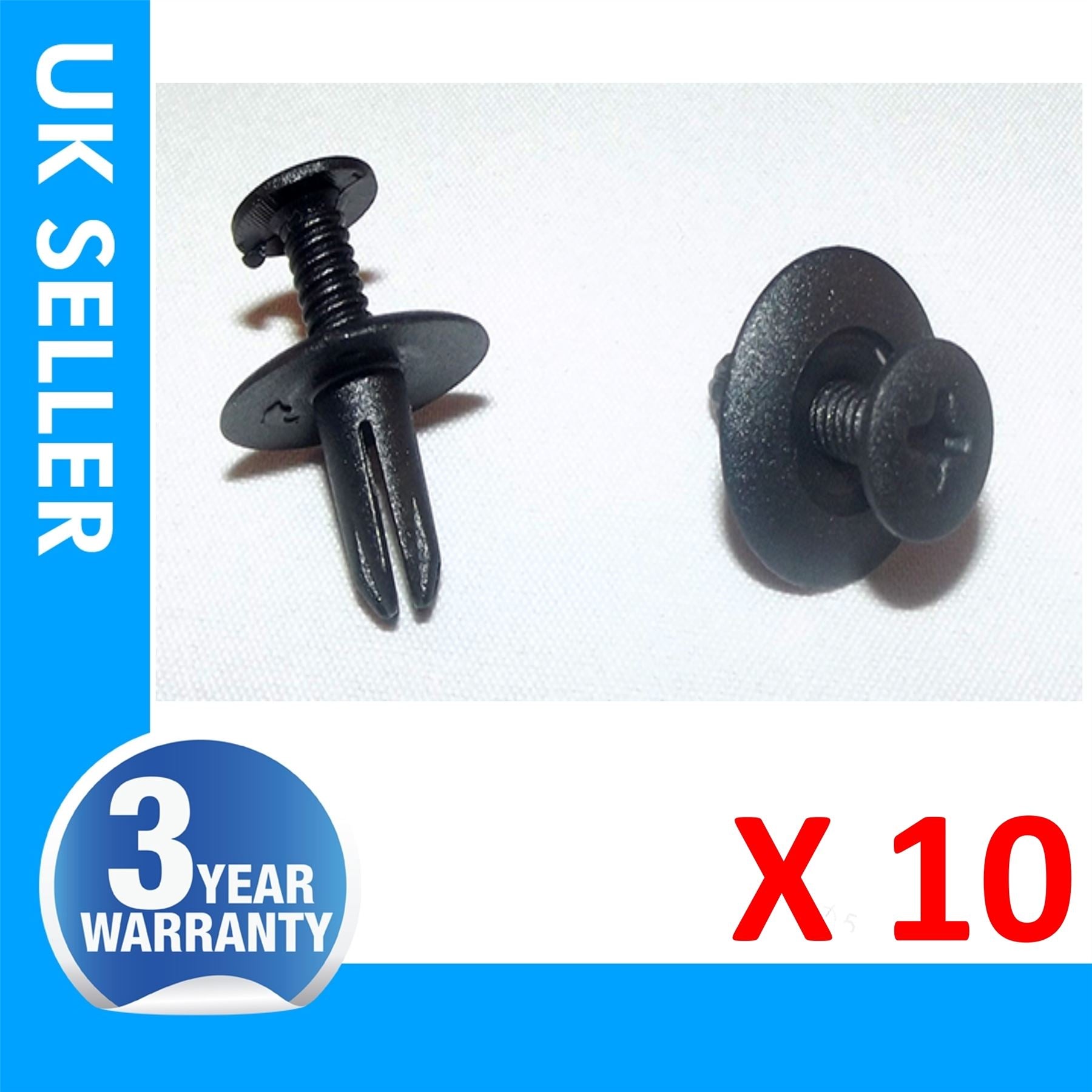 KIA HONDA INTERIOR TRIM PANEL BOOT LINING BUMPER FRONT GRILL CLIPS X10