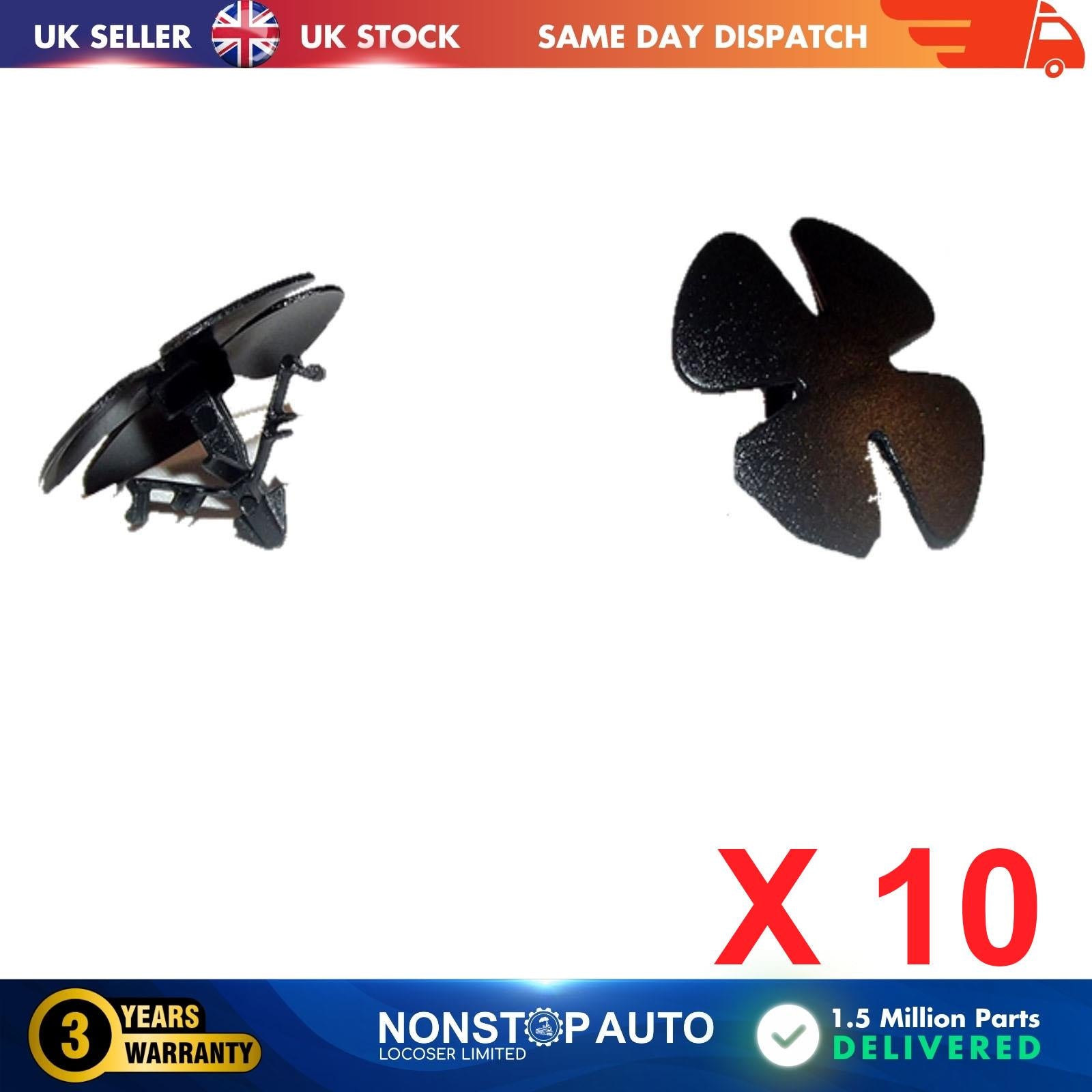 10X For Hood Insulation Retainer Clips For HONDA Acura 91501-SWA-003