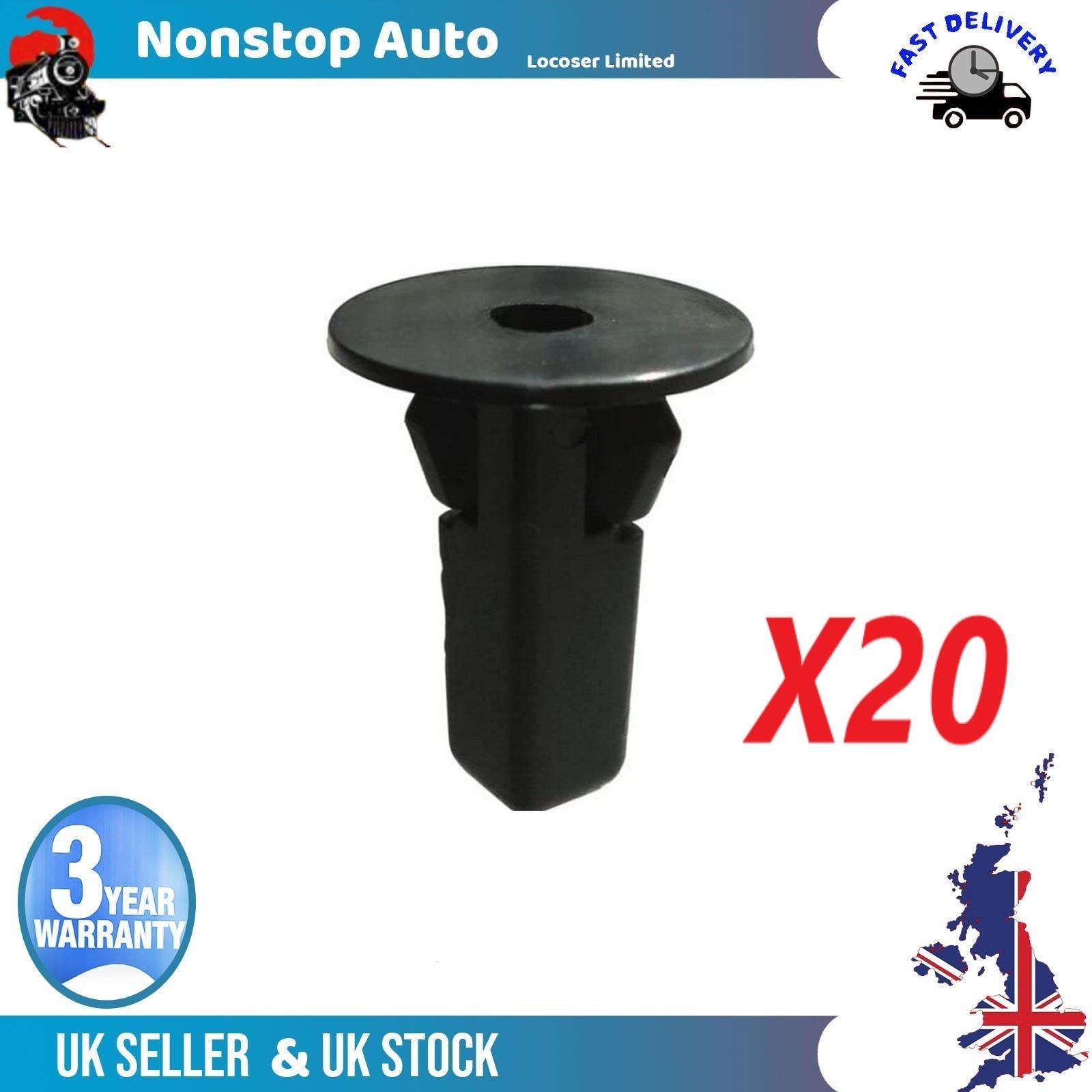 20X Wheel Arch Moulding Clips ,Bodywork Fastener Grommet For LEXUS GS IS LS RC RX TOYOTA Avensis Camry Carina VI Corolla Hiace IV MR2 III Rav4 II 90189-06157