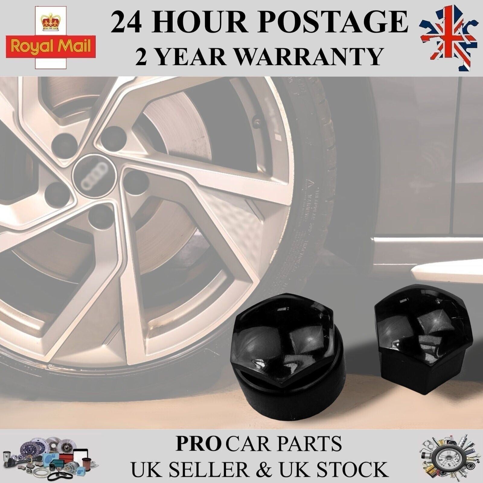 Wheel Nut Bolt Cover Set 16x Normal 4x Locking For Audi Seat Skoda 4F0601173