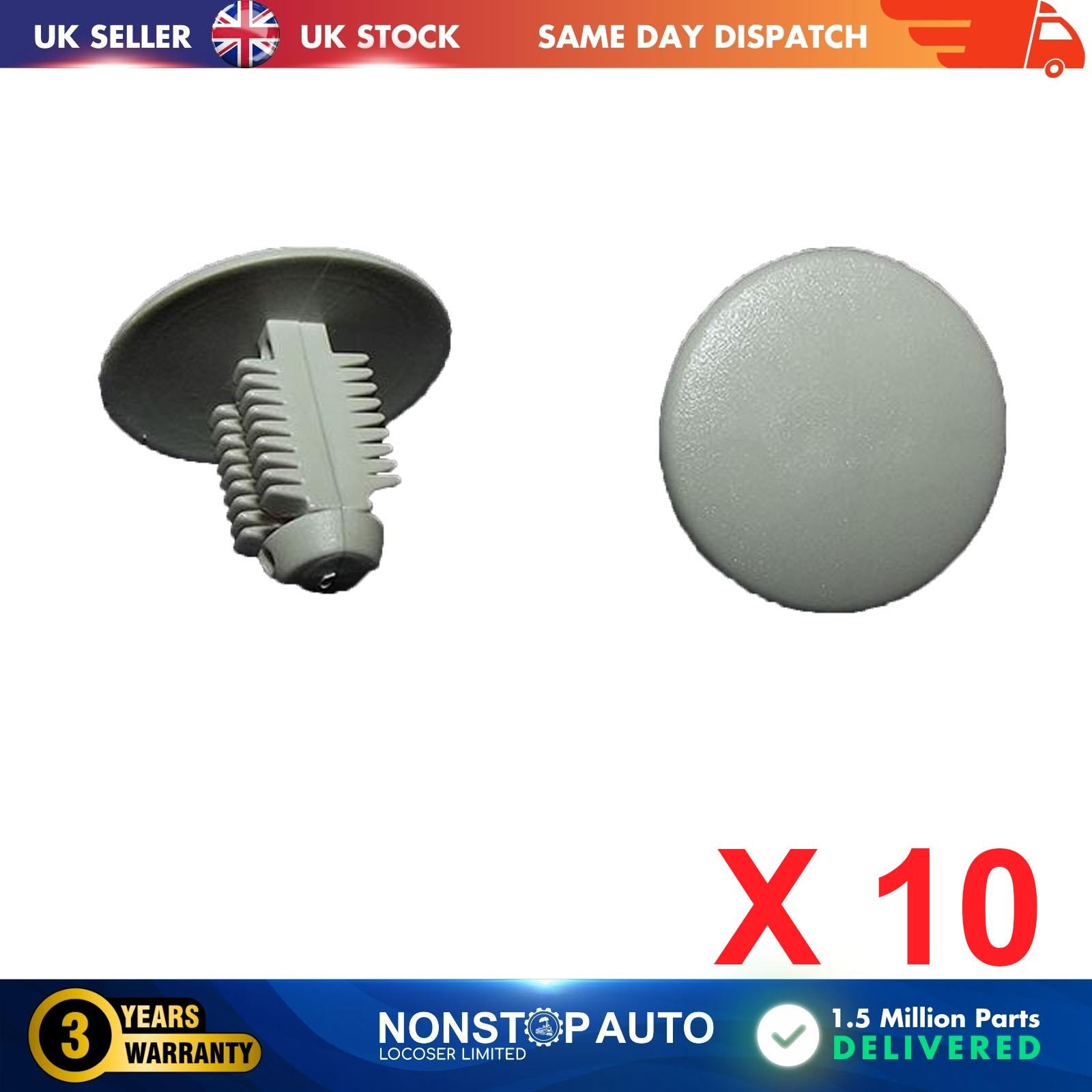 10X Panel Trim Clips For PEUGEOT FORD 96260084ZG W700673