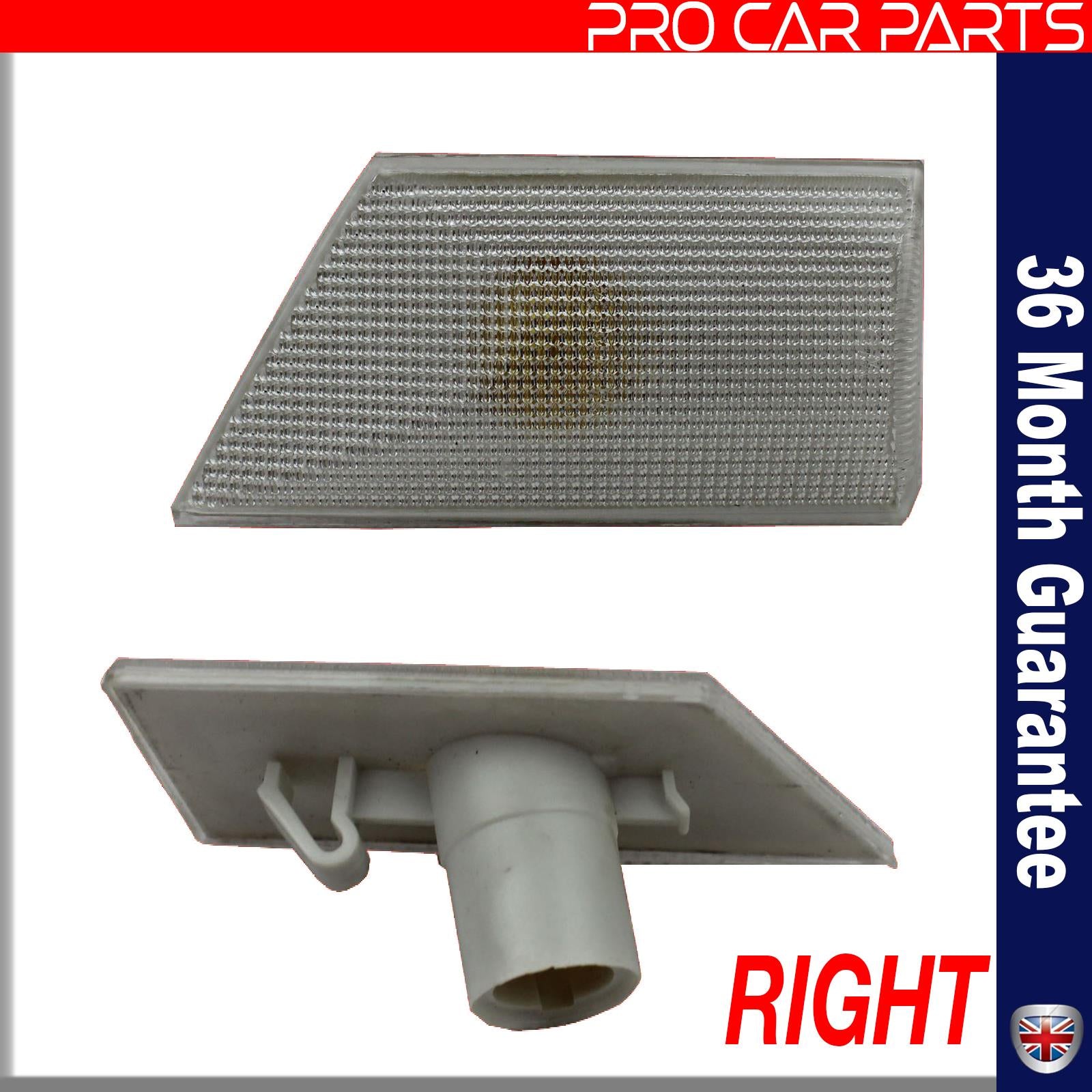 Bumper Light  & Side Indicator Repater Lens Right  Side For Vauxhall Opel Vectra C Signum 1226031
