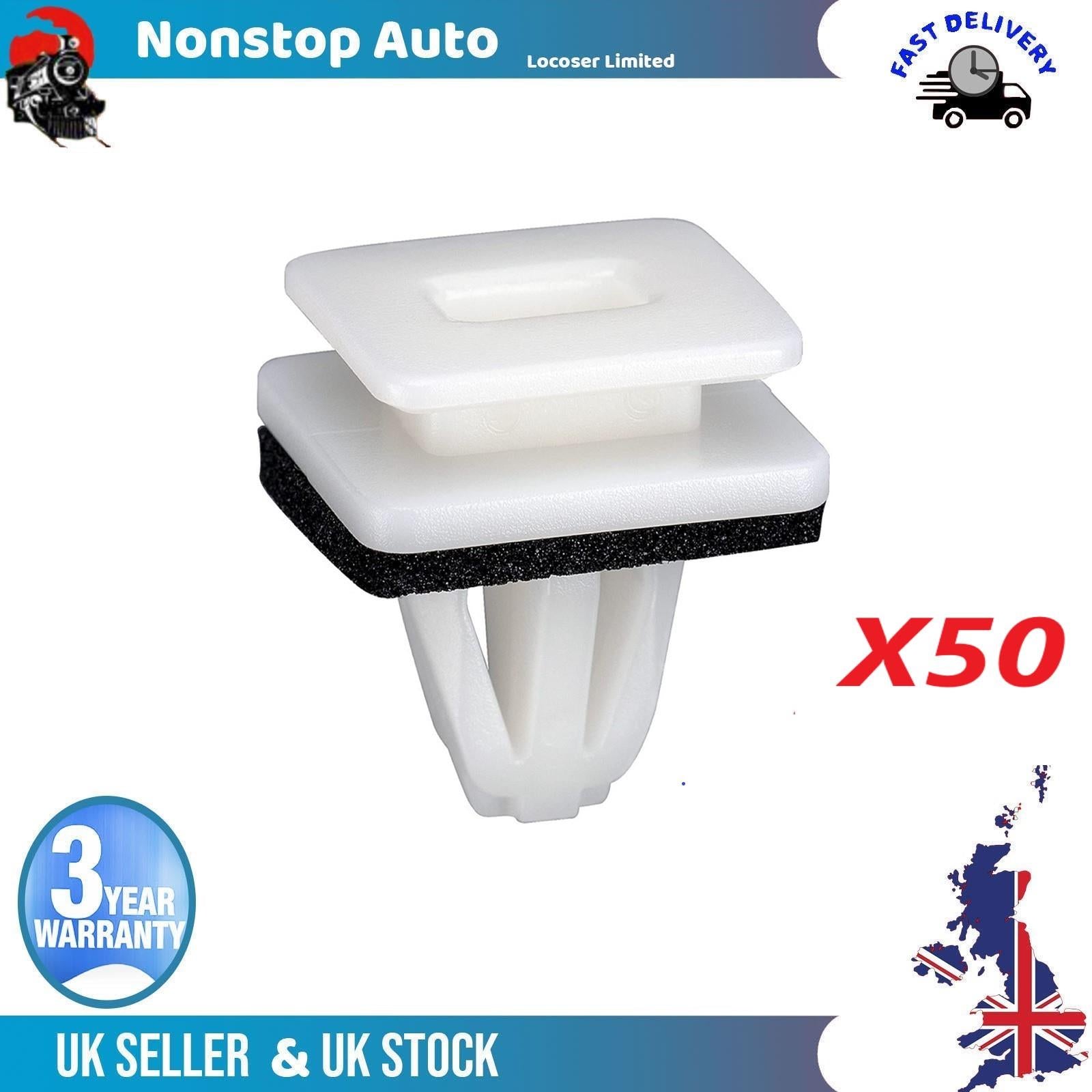 50X Side Skirt Sill Guard Moulding Rocker Cover Trim Clips For HONDA 91504-SP1-003