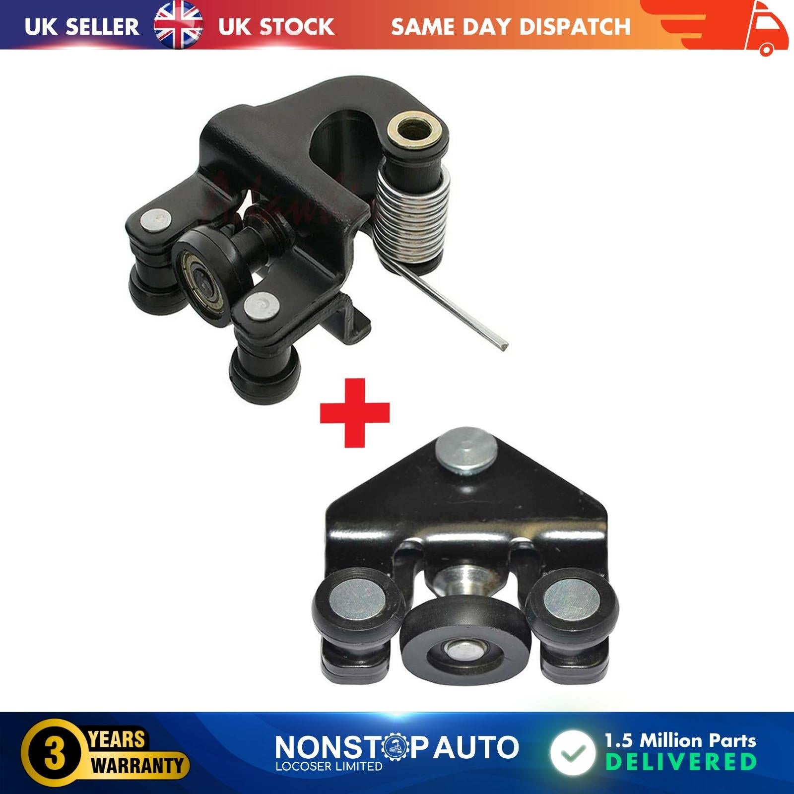 2X Sliding Door Roller Guide Hinge Bottom and Middle Right For RENAULT MasterII