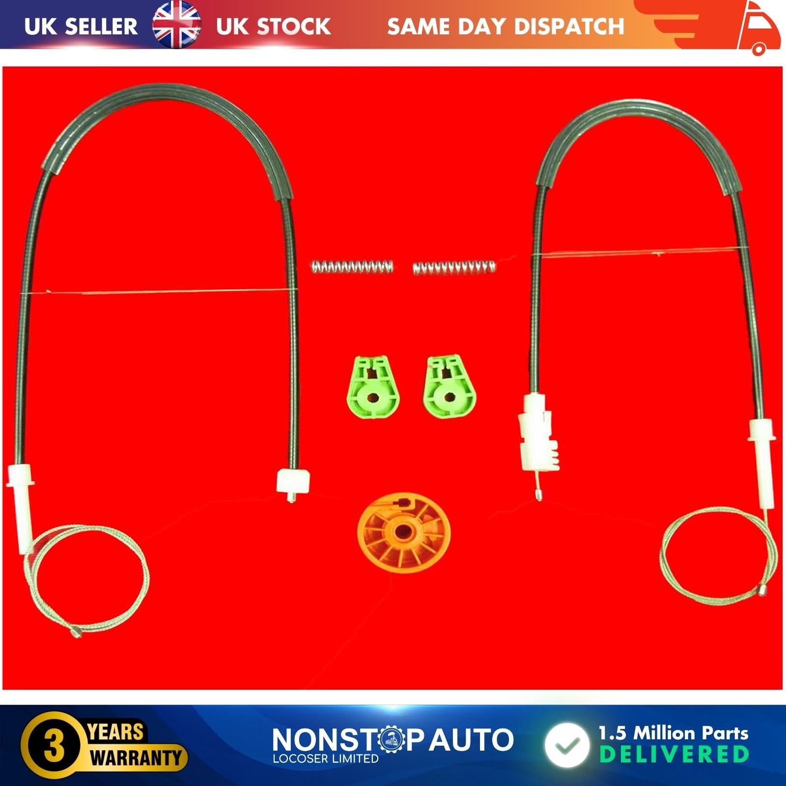 Window Regulator Repair Kit /  Left Side Fits Citroen C3 9643071