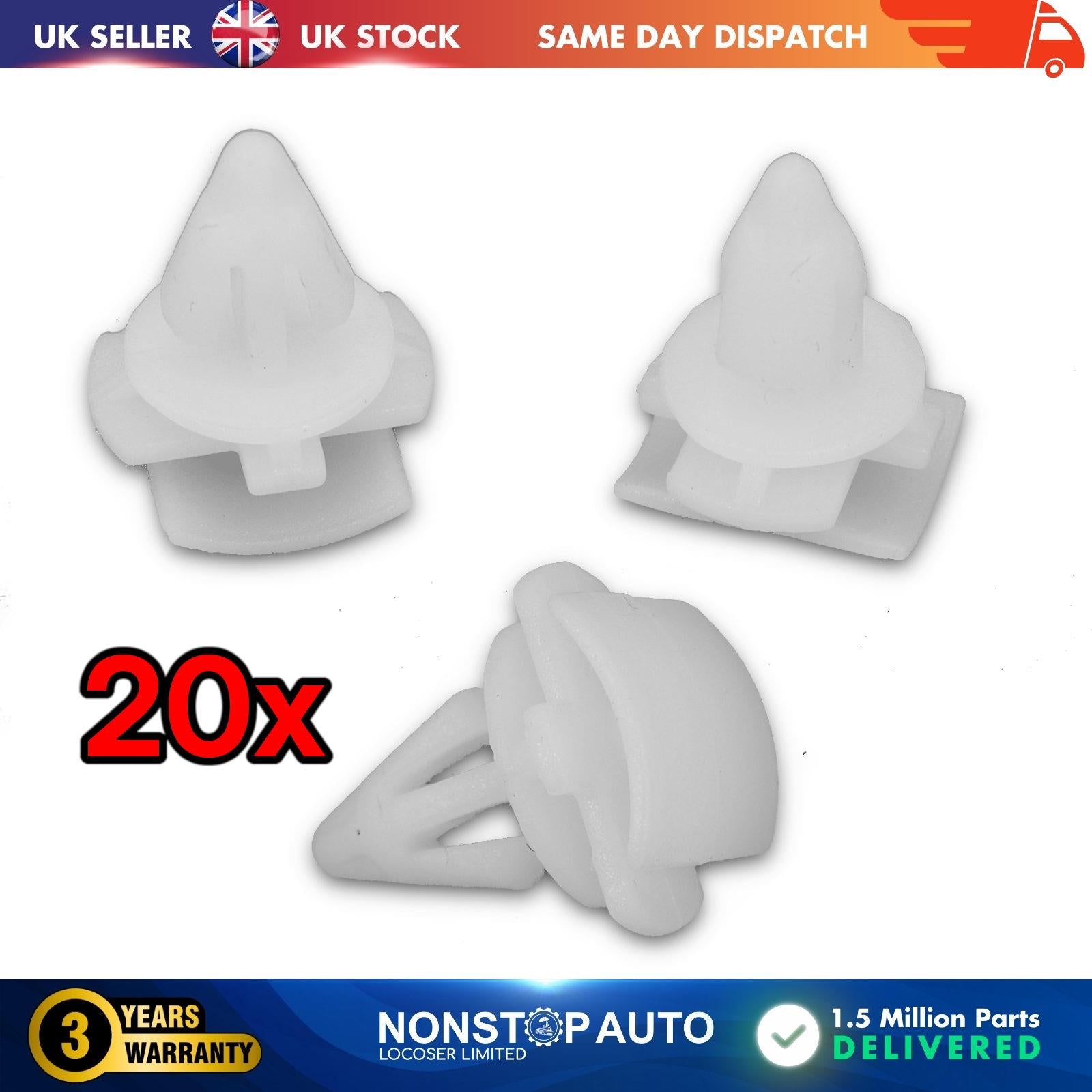 20x Wheel Arch Door Moulding Trim Clips For Skoda Kodiaq SEAT Alhambra VW Passat Arteon Tiguan 3C0853585