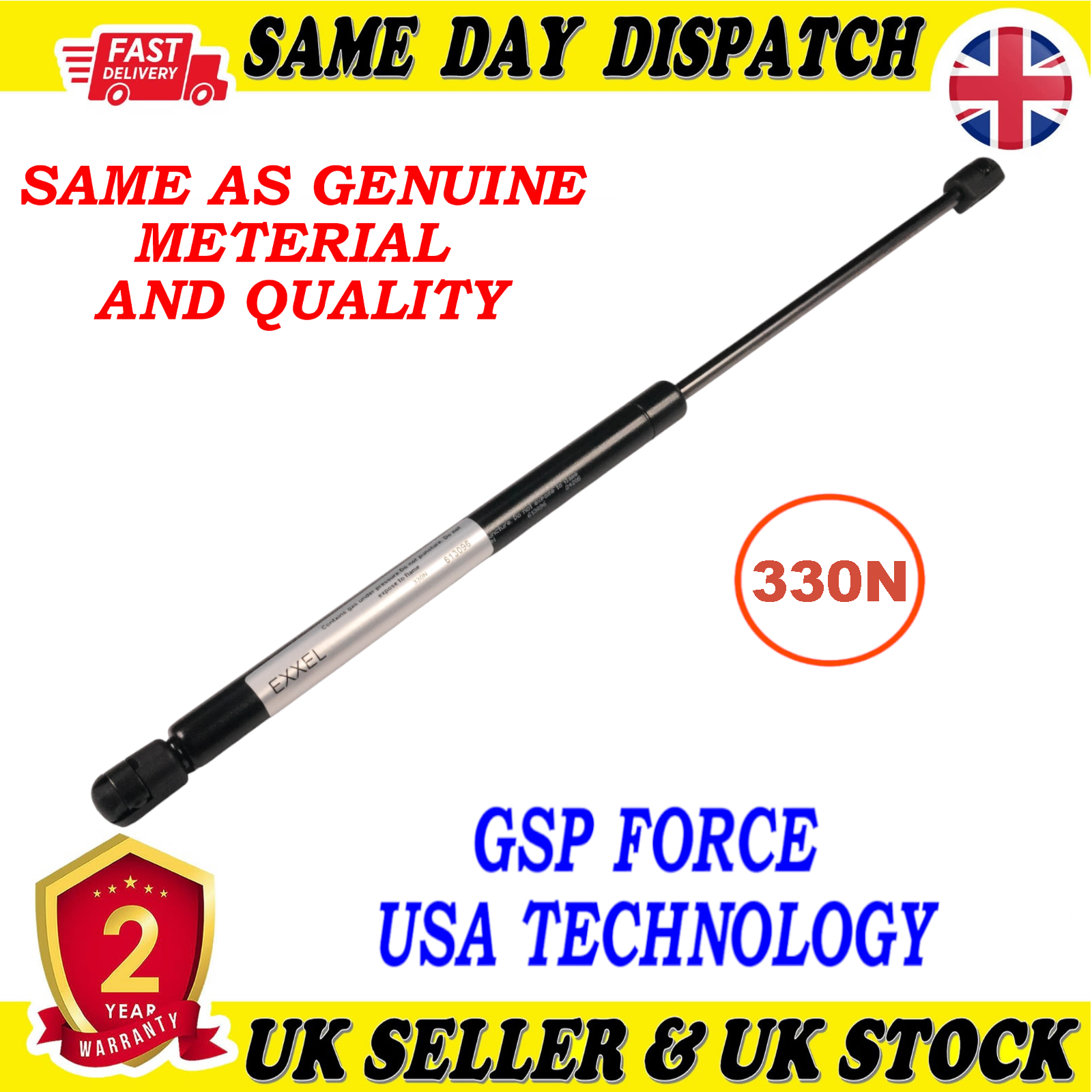 TAILGATE BOOT GAS STRUTS 330 Newton FOR KIA SOUL I 817702K000