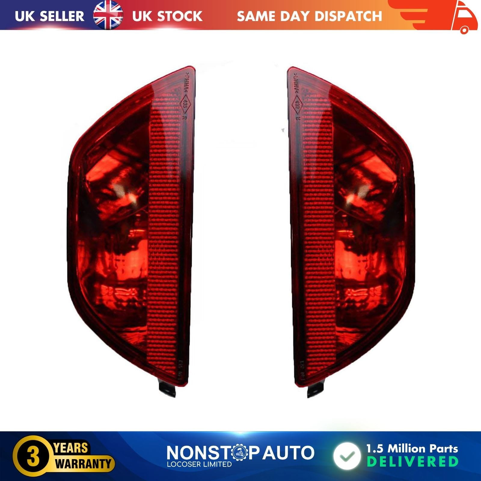 Rear fog light lamp lens left&right side  For Renault Megane MK3 2 X  265600010R