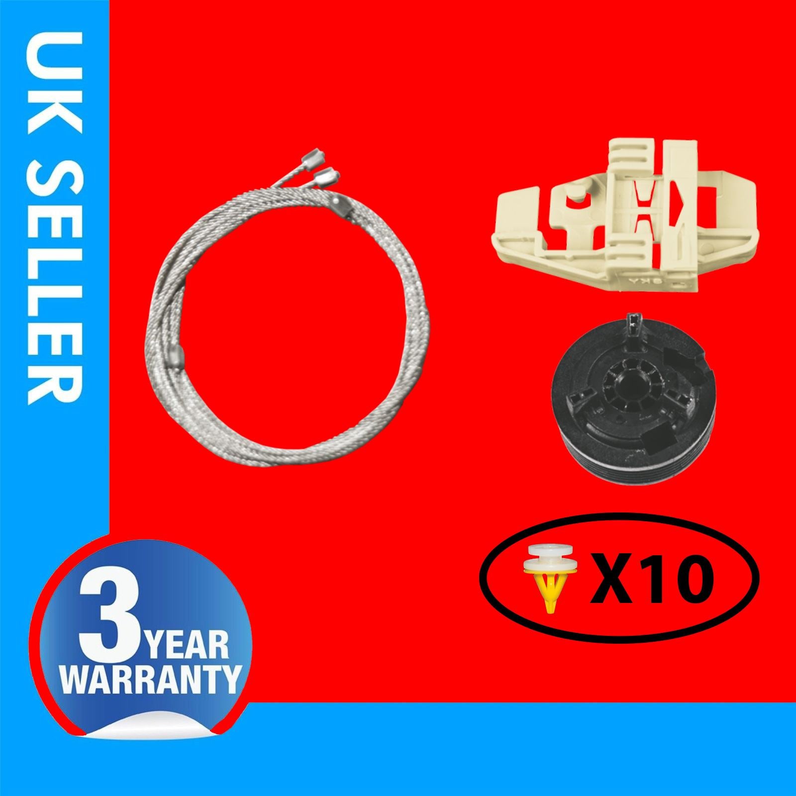 RENAULT MODUS WINDOW REGULATOR REPAIR KIT FRONT LEFT HAND SIDE