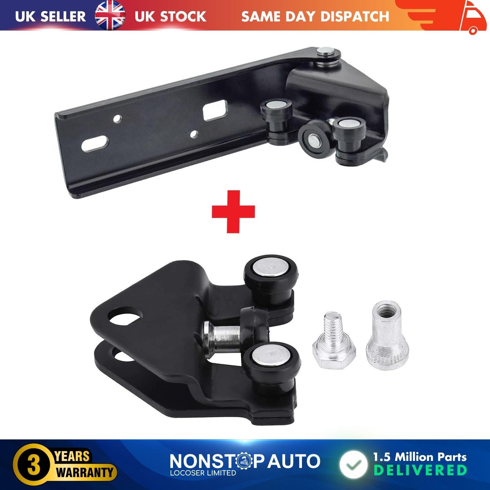 2X Sliding Door Roller Guide Hinge Middle and Bottom Right For NISSAN Primastar