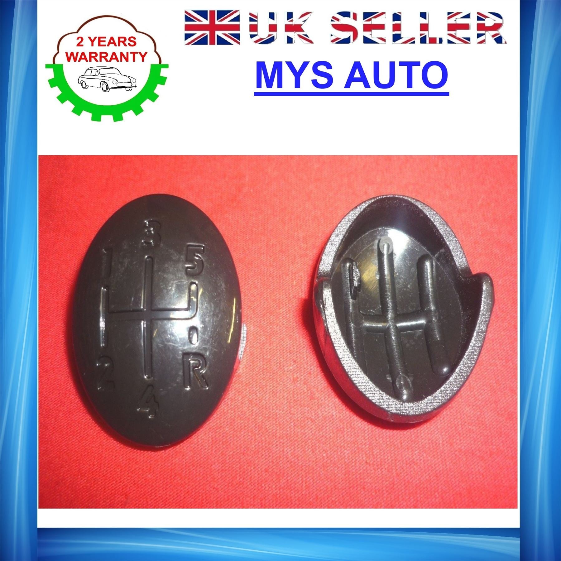 RENAULT Clio Megane Scenic Laguna Kangoo gear knob badge 5 speed black