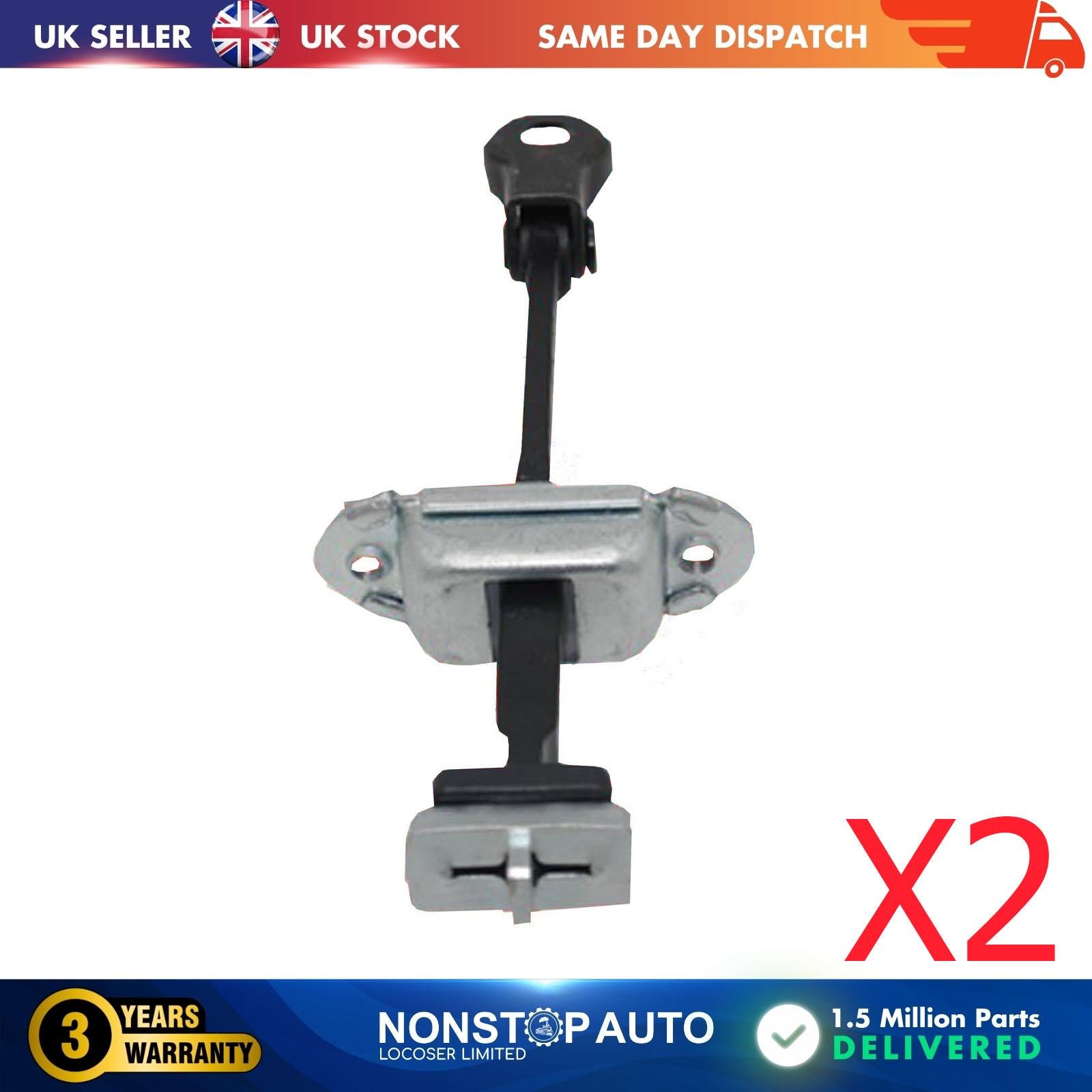 2 X Rear Door Hinge Stop Check Strap Limitery Right and Left Side Fits HONDA Civic IX  72840TV0E01