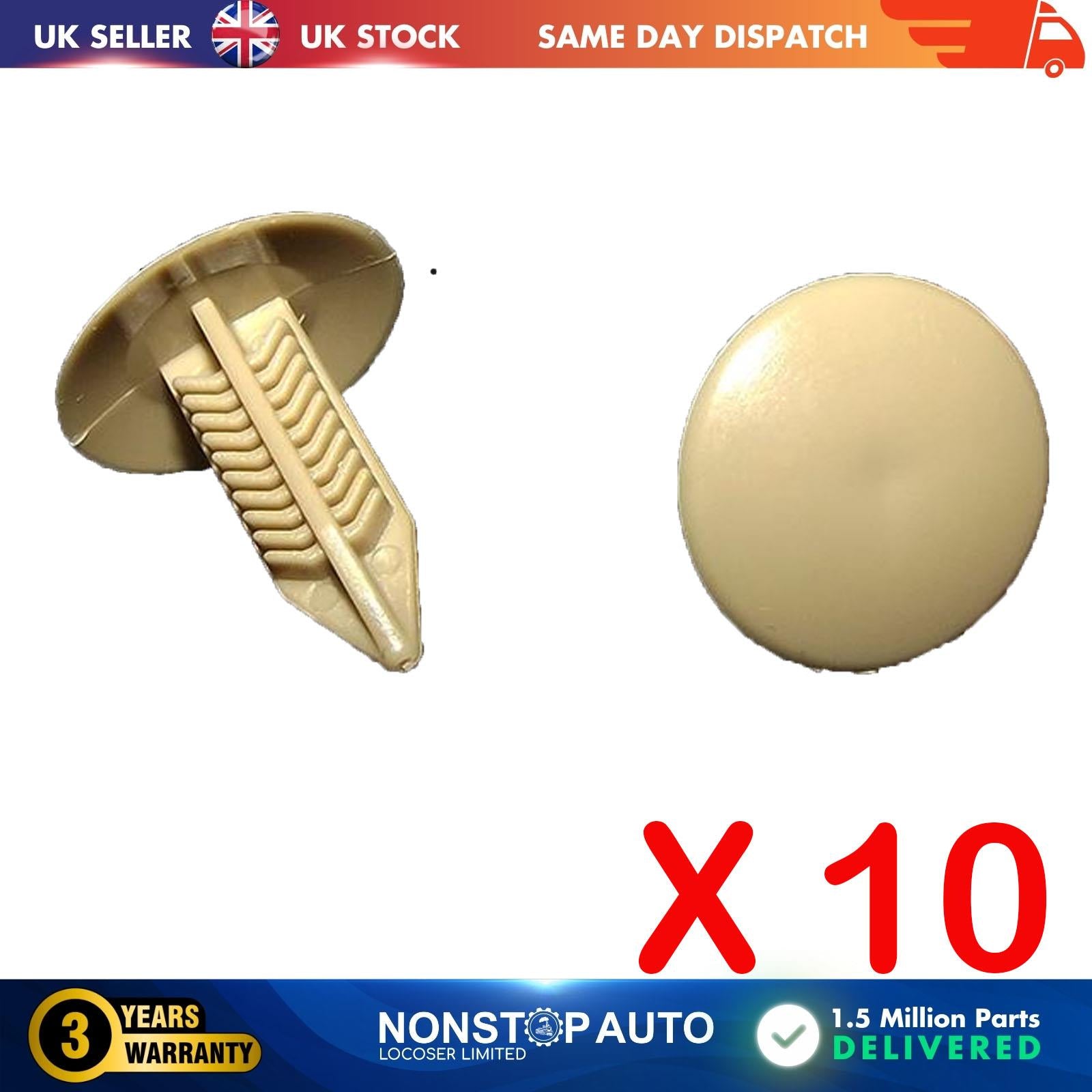 10X Interior Panel Trim Body Carpet Clips For HONDA ACURA 90667-S0D-003ZD