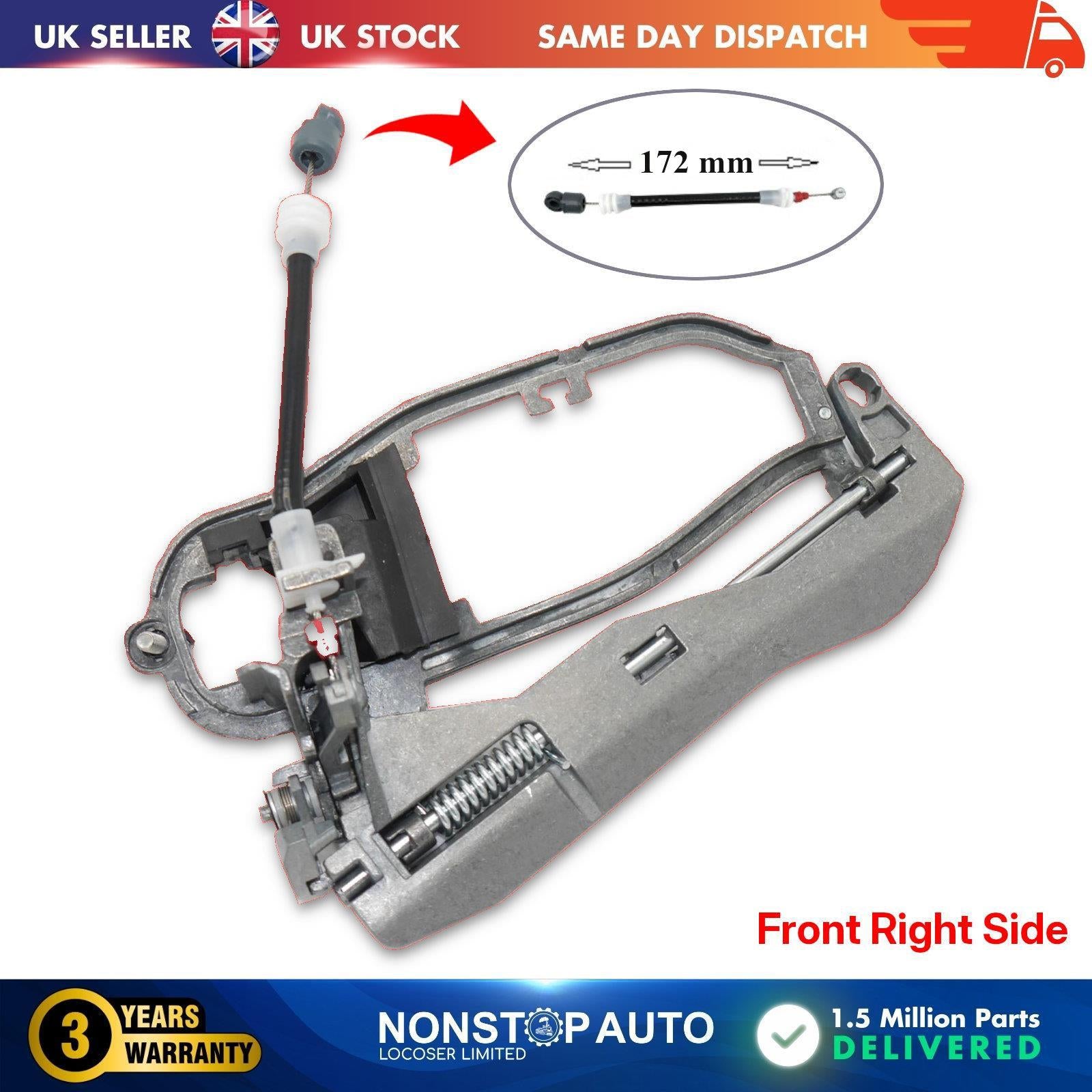 Front Right Outer Door Handle Carrier Frame Mechanism Fits BMW X5 E53 51218243616