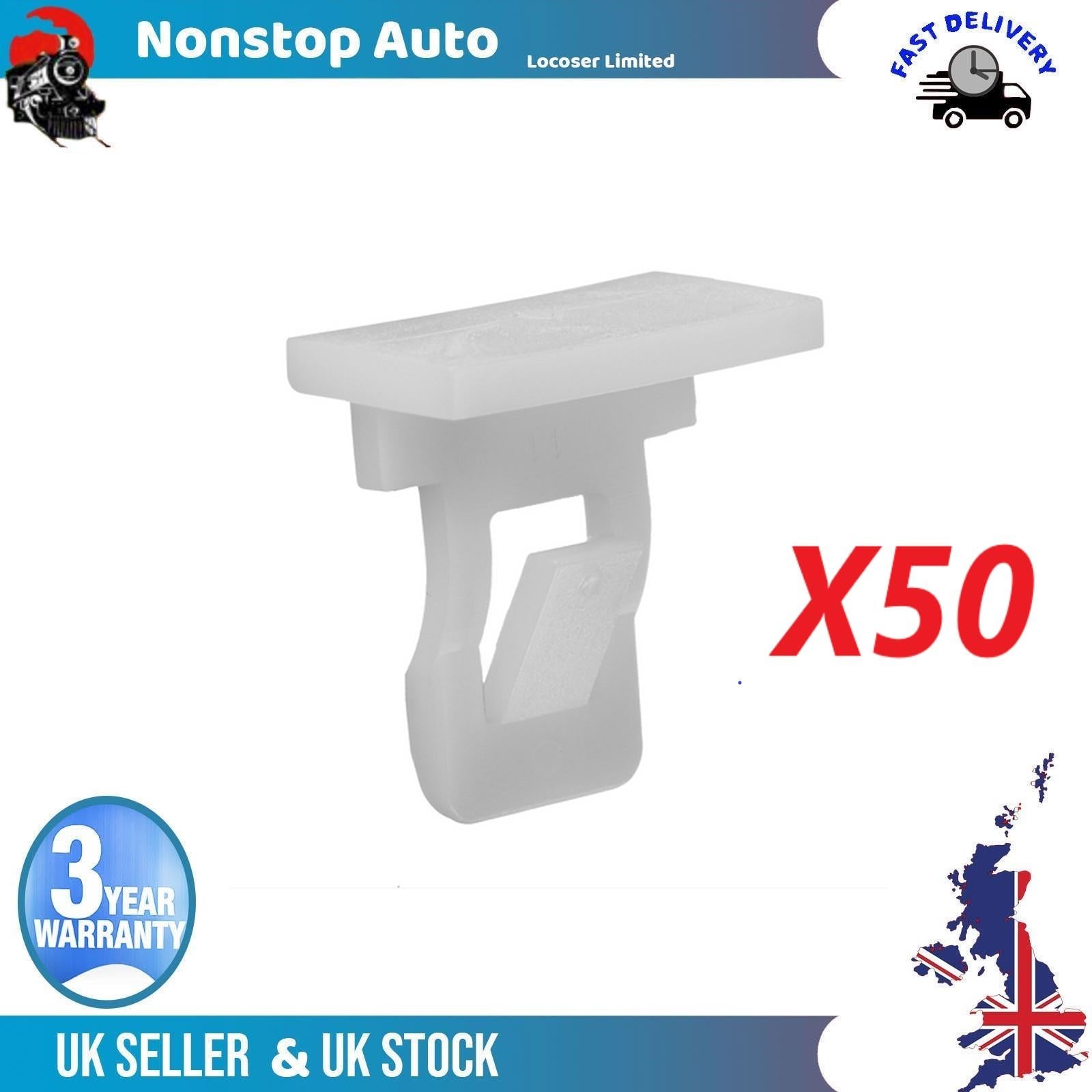 50X Front & Rear Bumper Retainer Clips For TOYOTA 76853-10010