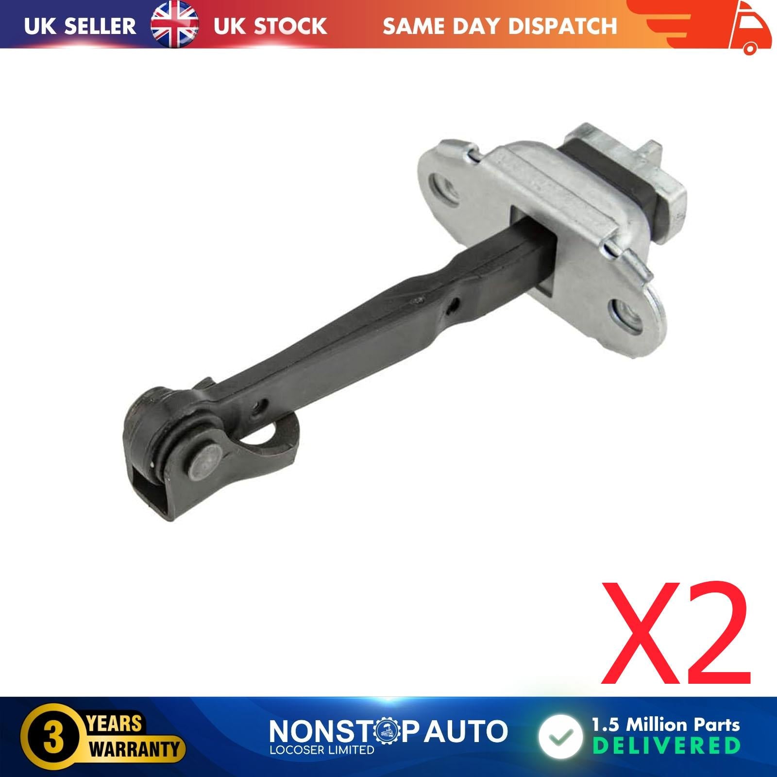 2 X Rear Door Hinge Stop Check Strap Limitery Right and Left Side Fits TOYOTA Auris II Corolla  6863002251
