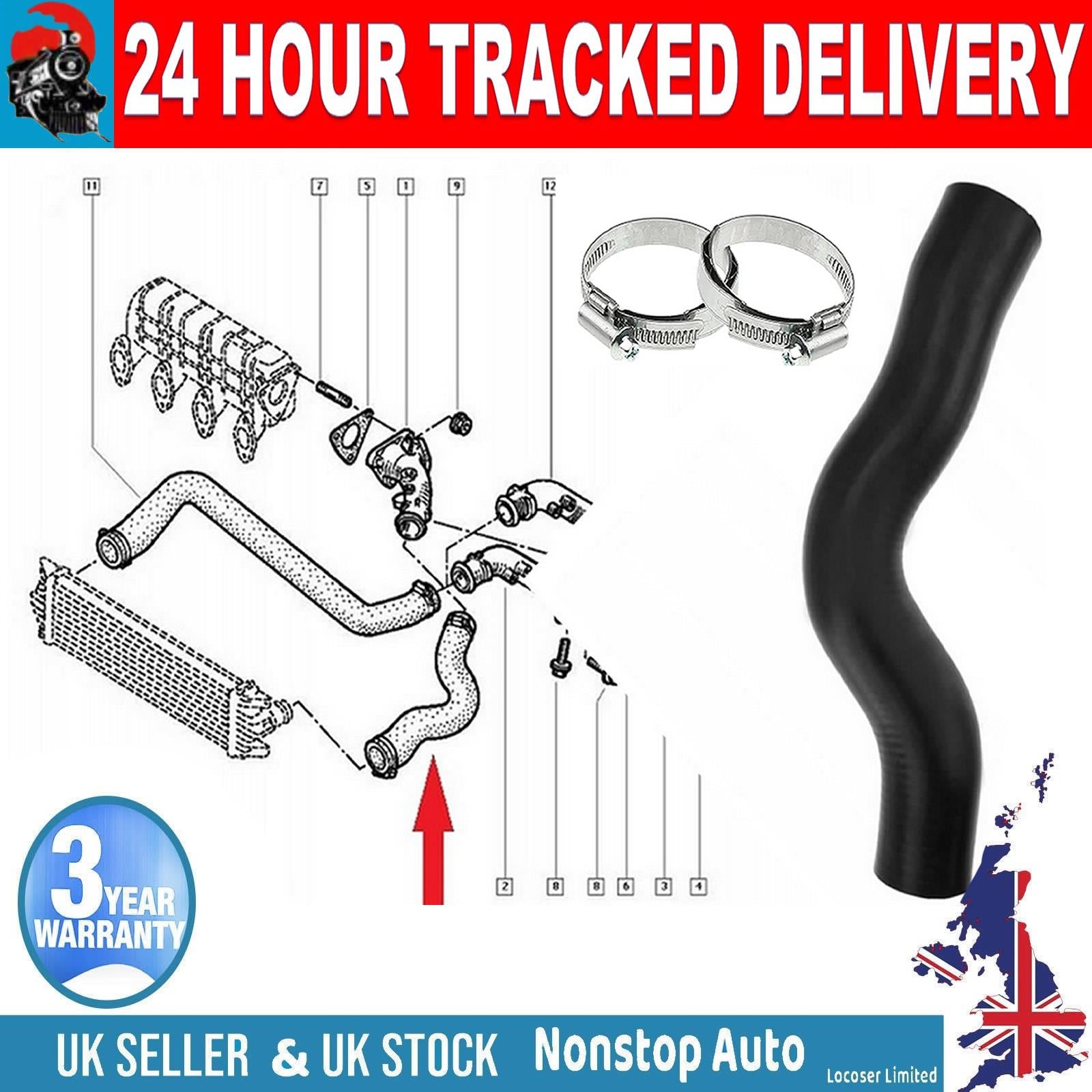 TURBO INTERCOOLER HOSE PIPE FOR OPEL MOVANO 2.8 DTI  RENAULT MASTER 2.8 DTI 8200159690