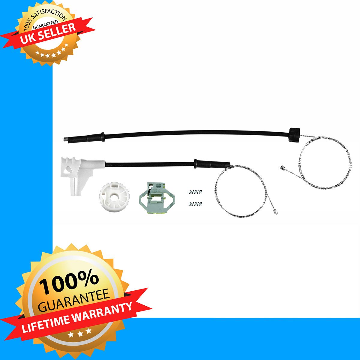 Window Regulator Repair Kit Rear Left For VW Polo III Classic 1993 - 1999