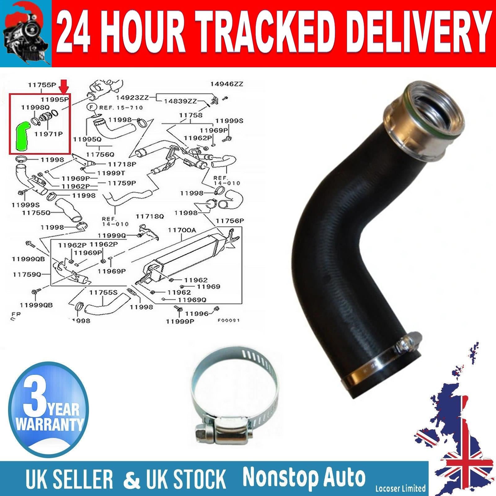 TURBO INTERCOOLER  HOSE PIPE FOR  MITSUBISHI OUTLANDER II II 2.0  1505A056