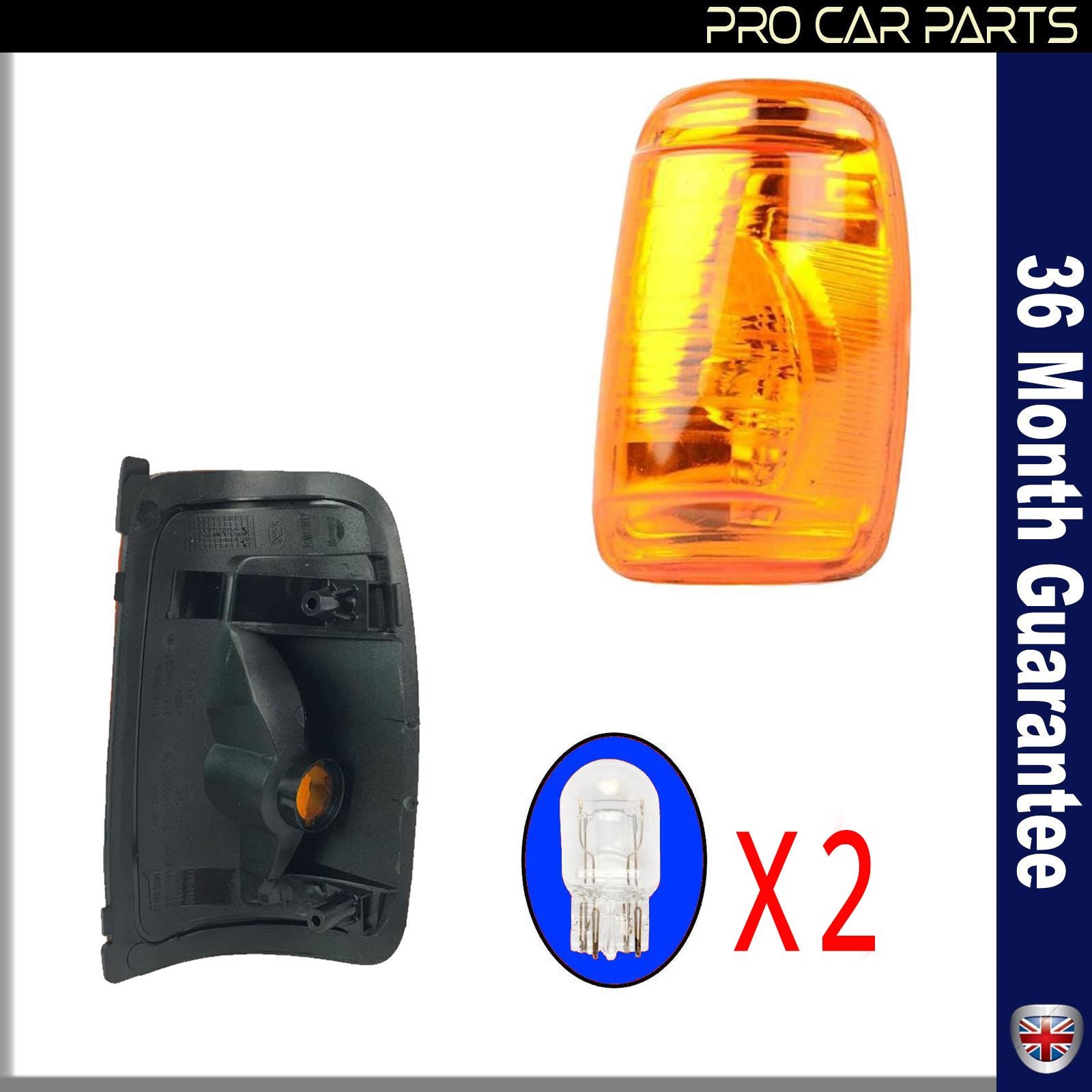 Wing Mirror Indicator Repeater Lens Light Bulb Right Side For FORD Transit