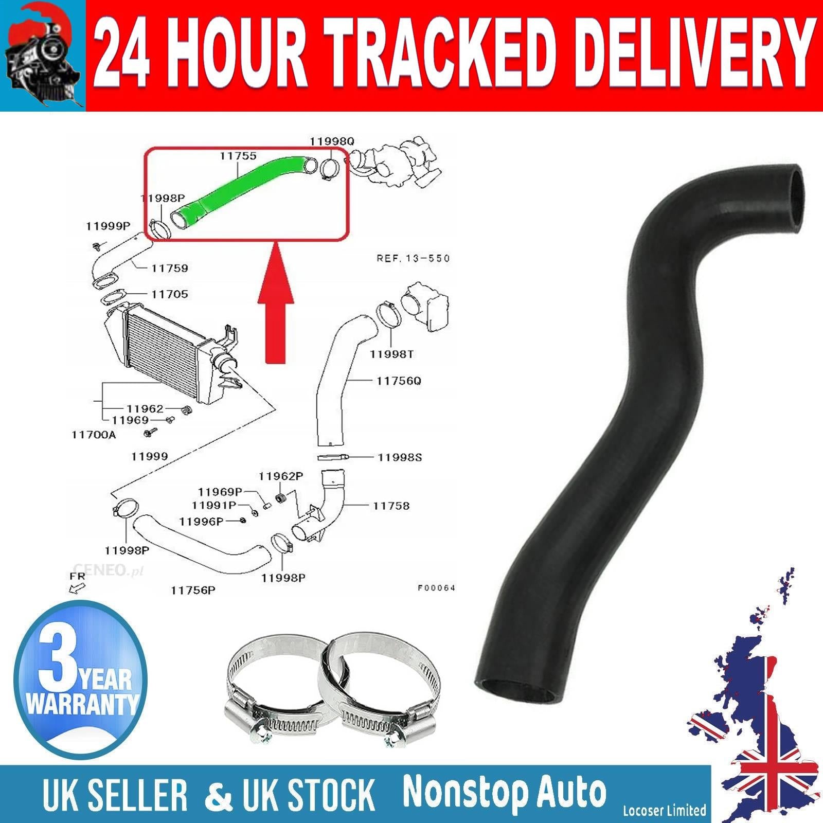 TURBO INTERCOOLER  HOSE PIPE FOR MITSUBISHI L200 2.5 TD MN171051