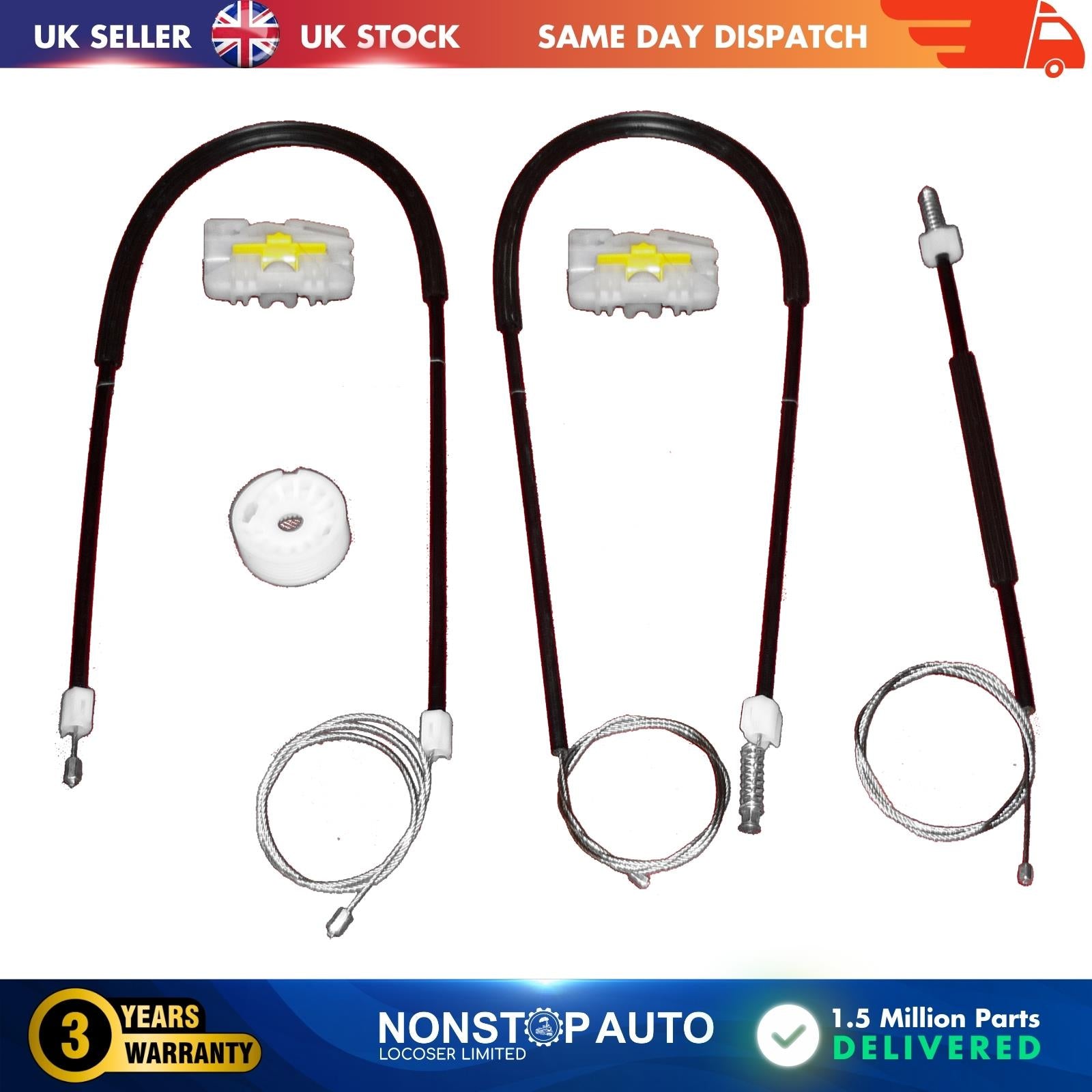 Window Winder Regulator Repair Kit Front Right Fits SEAT Ibiza II Cordoba