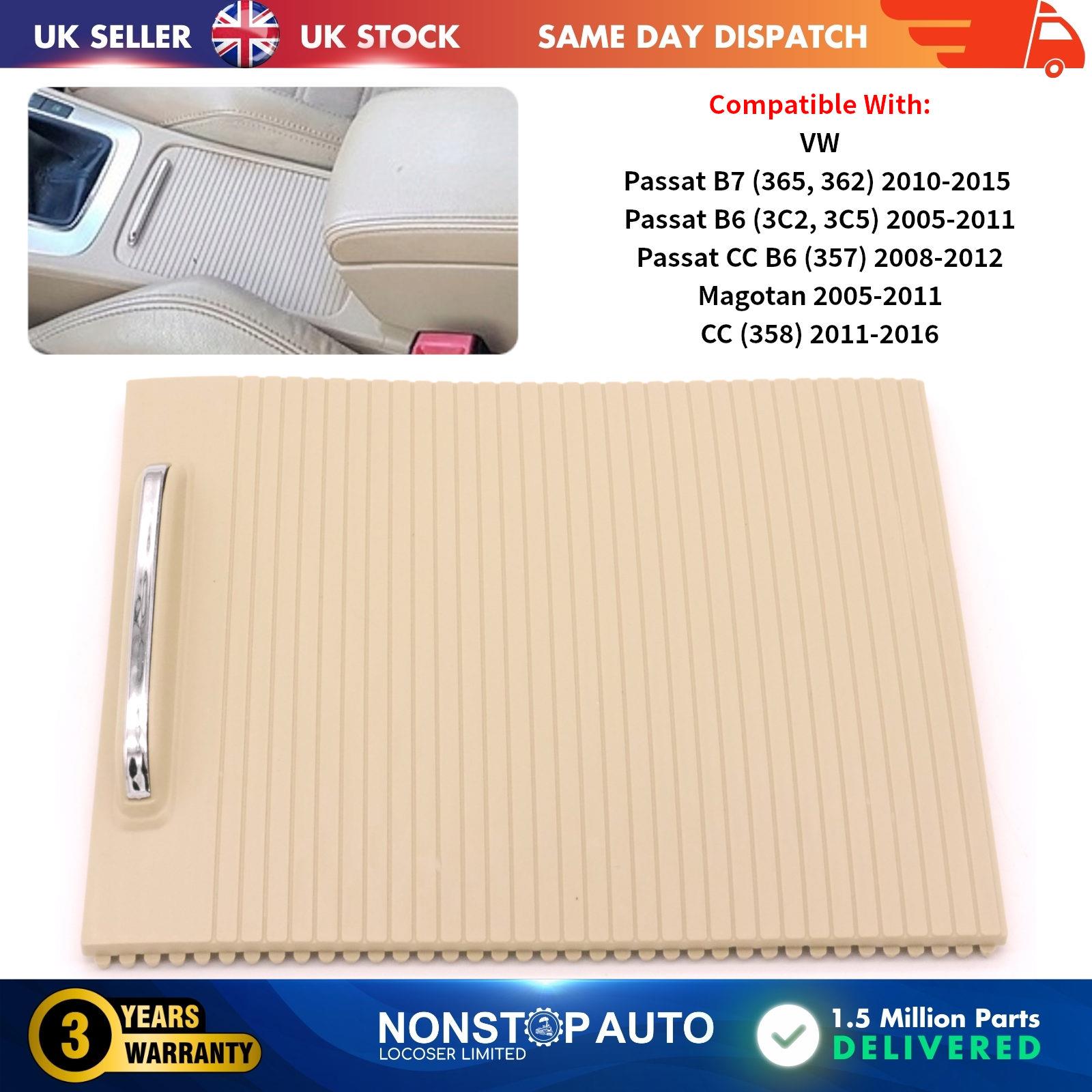 Center Console Cup Holder Roller Cover Beige For VW Passat B6 B7 CC 3CD857503