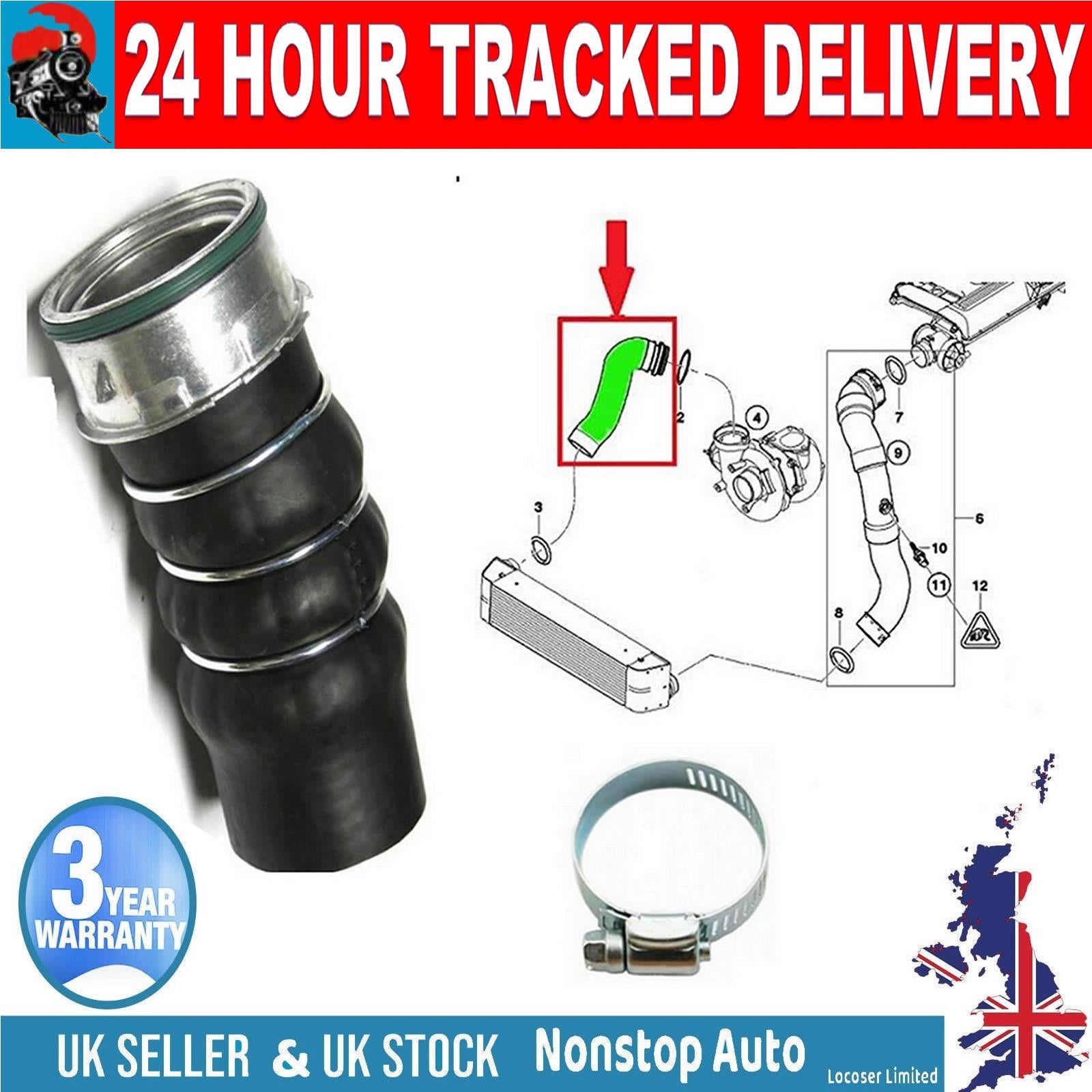 TURBO INTERCOOLER HOSE PIPE FOR BMW 3 SERIES (E90) 318 d 320 d 3 Touring (E91) 318 d 320 d 11617795304