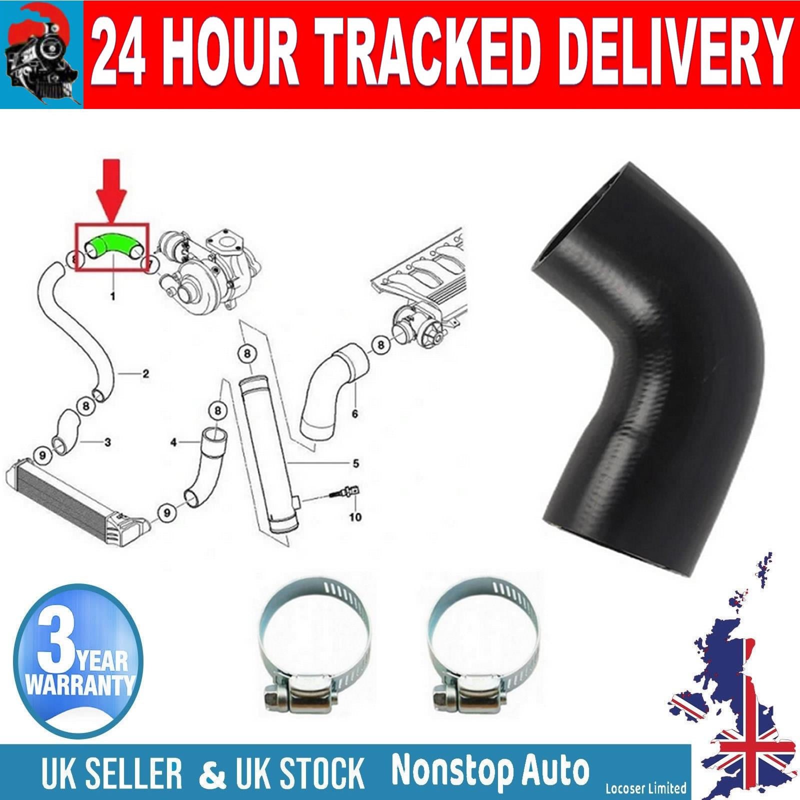 TURBO INTERCOOLER HOSE PIPE FOR BMW 5 (E39) 525 530 d 5 Touring (E39) 525 530 d   11617786530