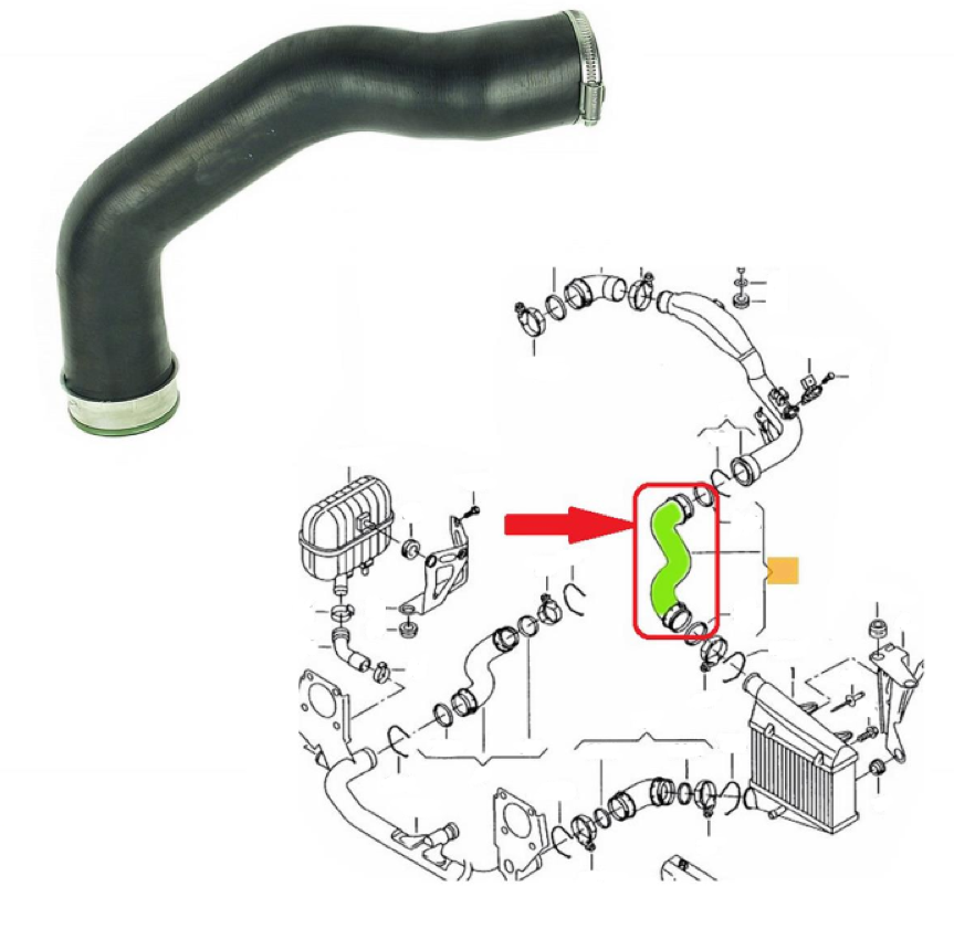 TURBO INTERCOOLER HOSE PIPE FOR AUDI A6 C5 1.9 TDI 4B0145745F