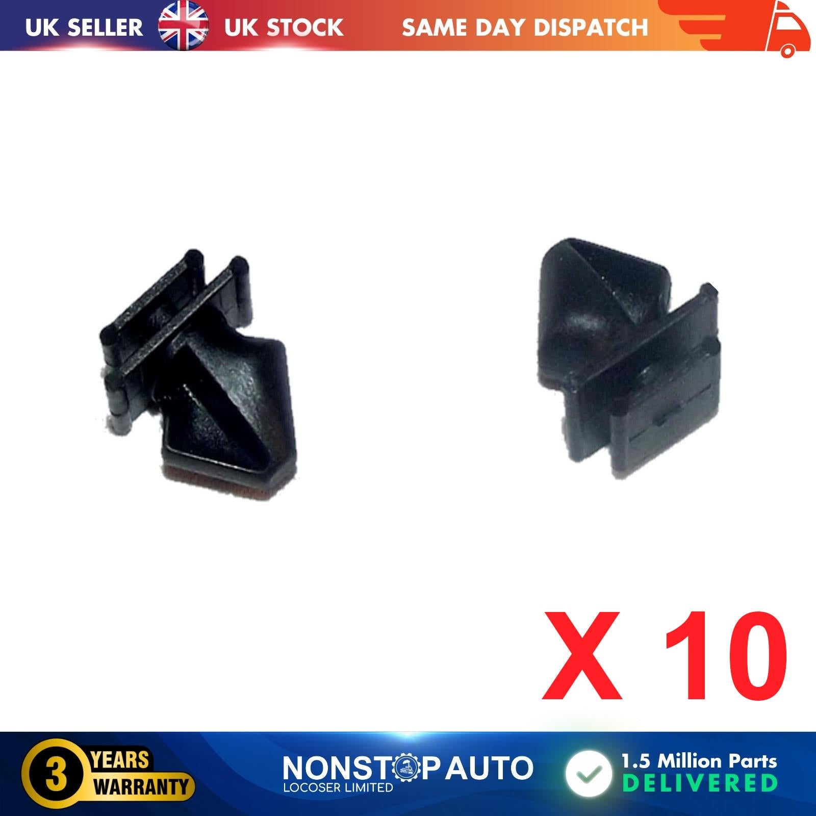 10X Exterior Trim Moulding Side Retainer Clips For PEUGEOT 406 106 II CITROEN C4