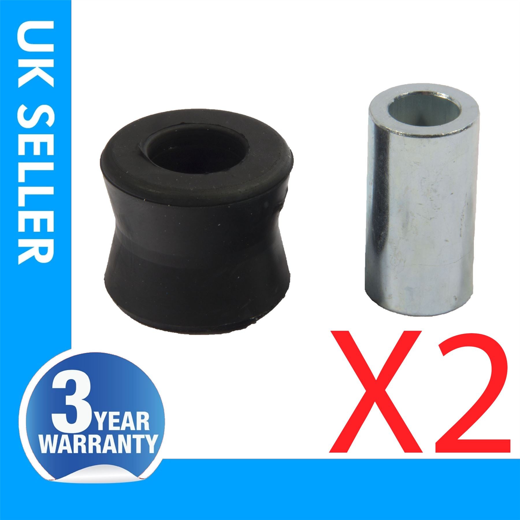 2X Shock Absorber Top Bush Rear Side FOR Fiat Doblo 1.3 1.9 Jtd 51738251-55255