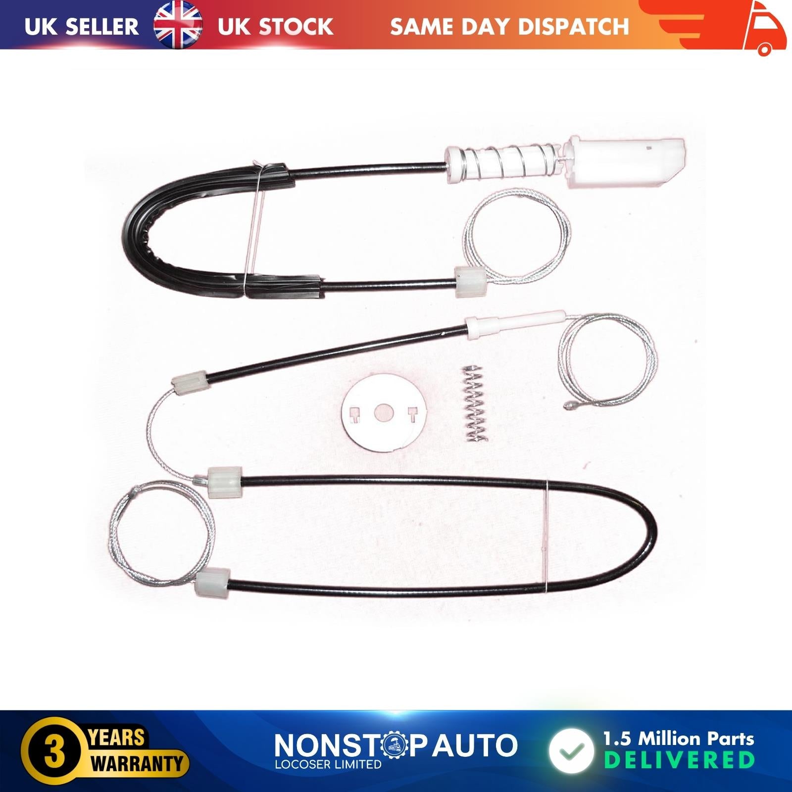 Window Regulator Repair Kit / Rear Right Side Fits Mercedes CLS