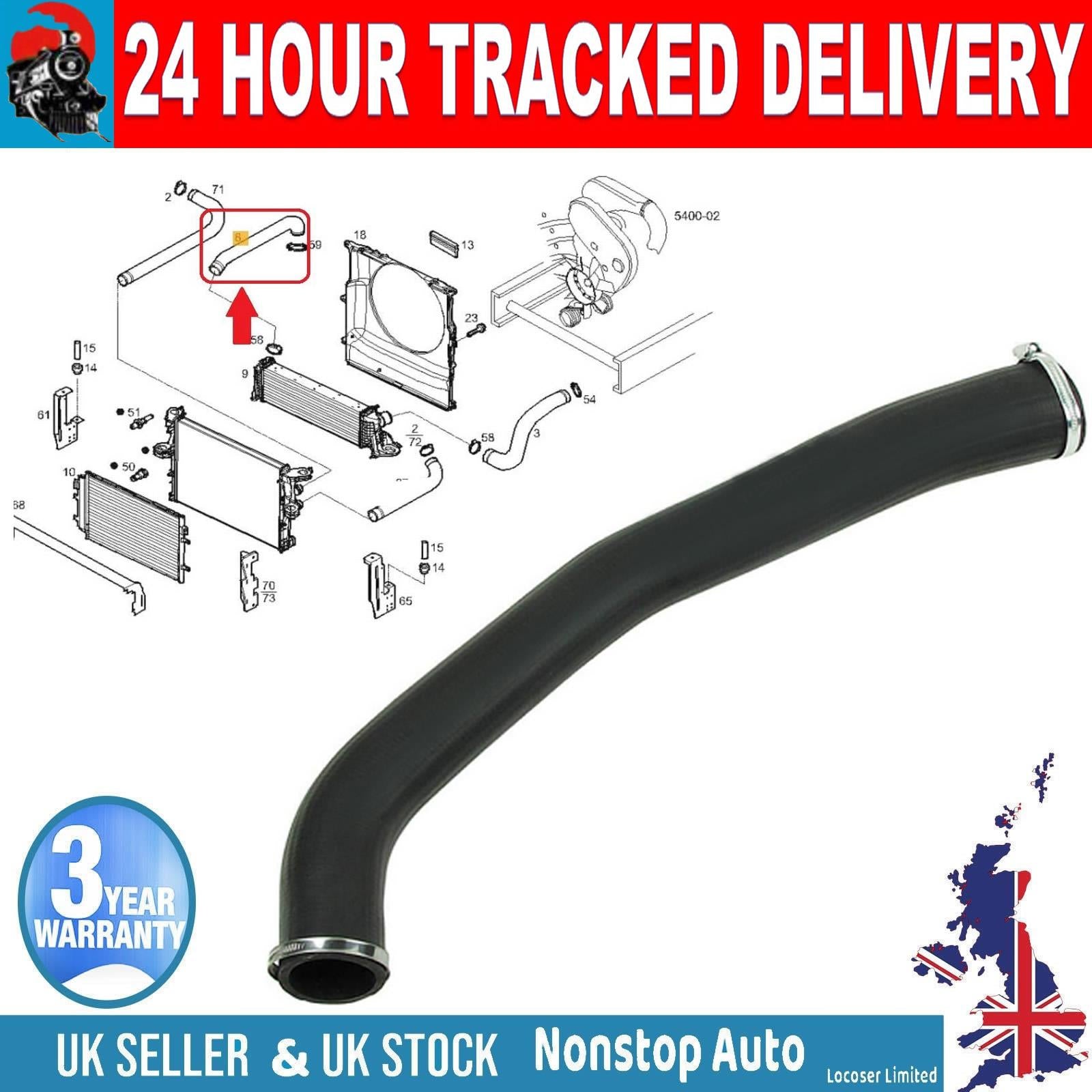 TURBO INTERCOOLER  HOSE PIPE FOR  IVECO  DAILY 2.3 HPI 5801303587EA