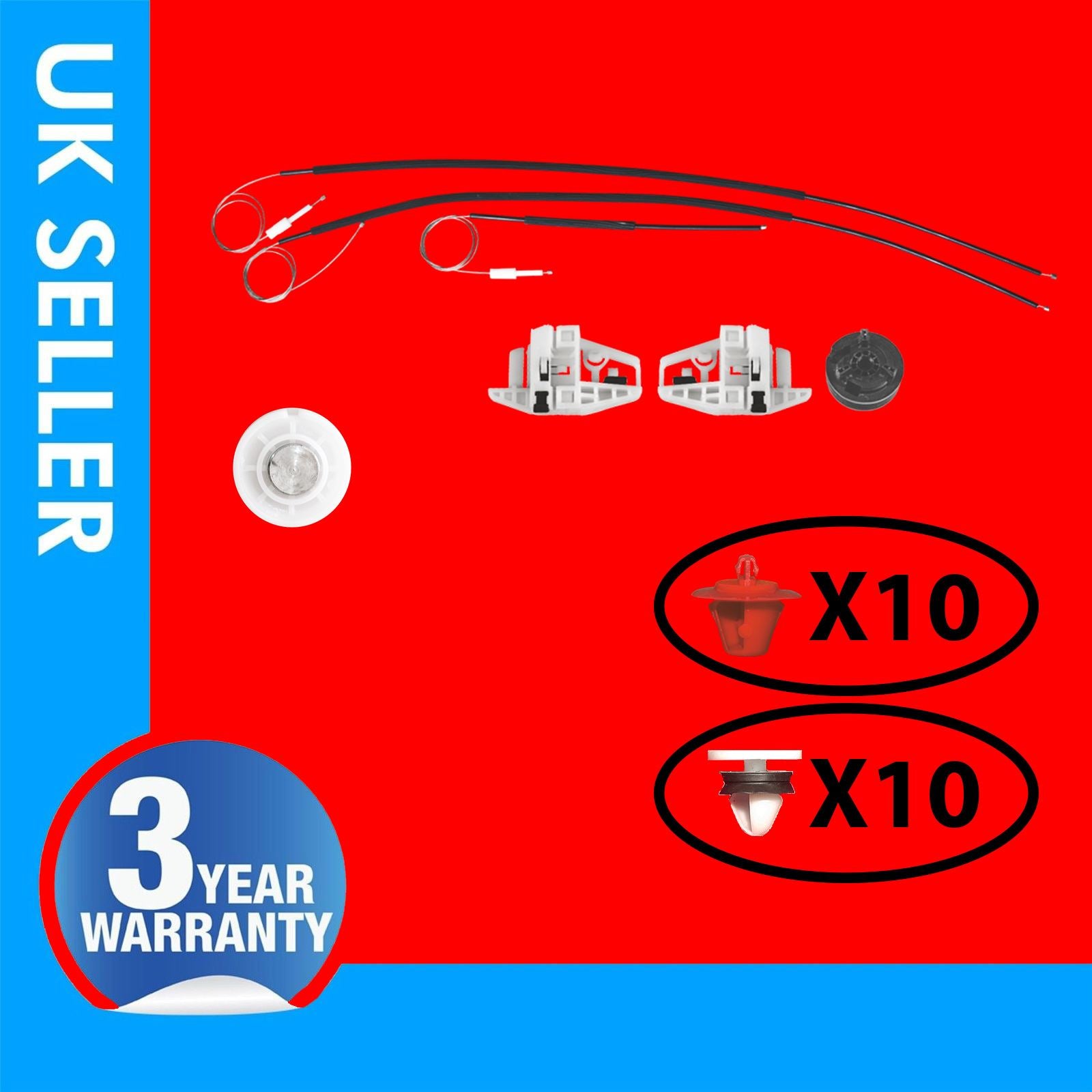 RENAULT MEGANE MK2 WINDOW REGULATOR REPAIR KIT FRONT SIDE RIGHT