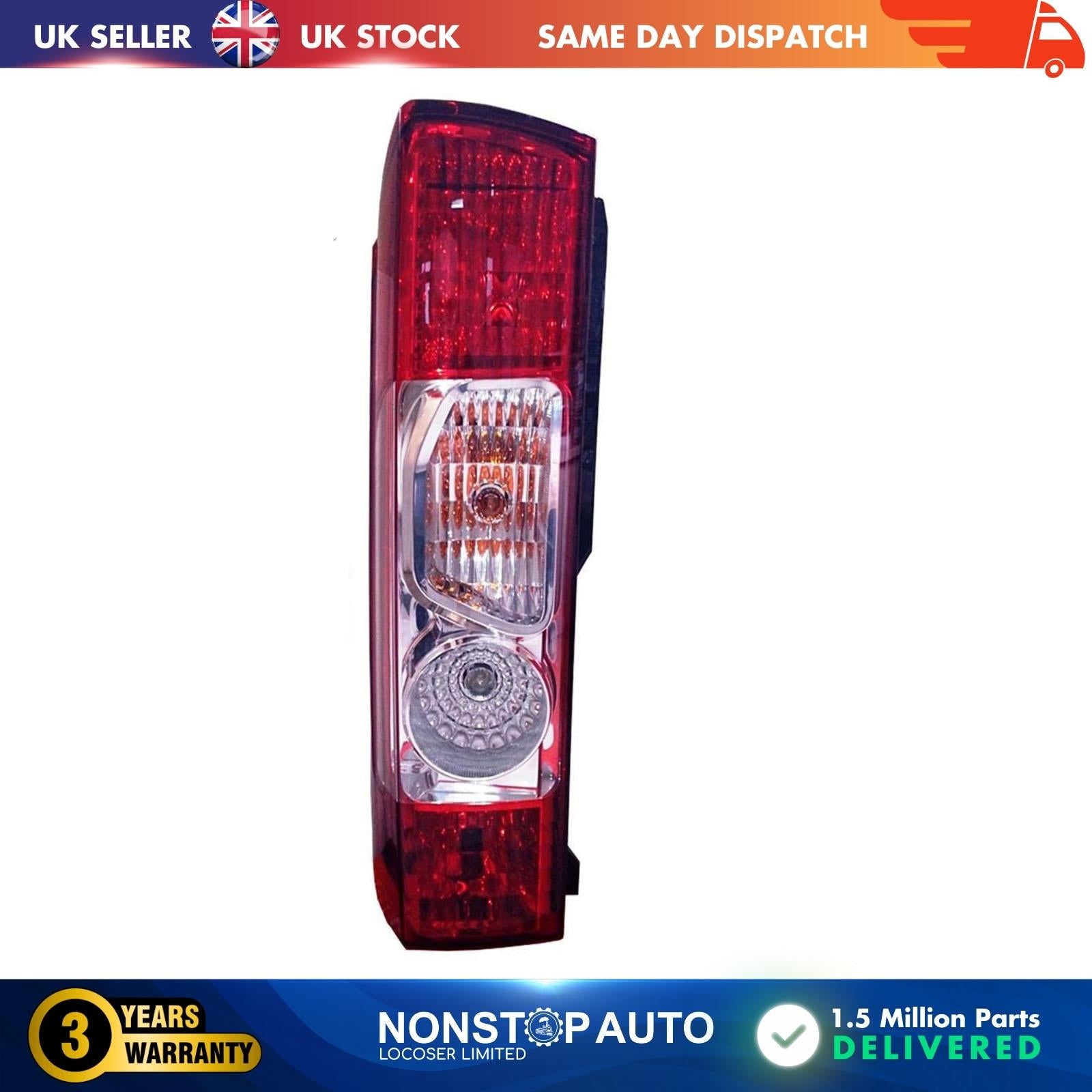Rear tailgate light lamp left side for Citroen Relay Jumper  2006-2014