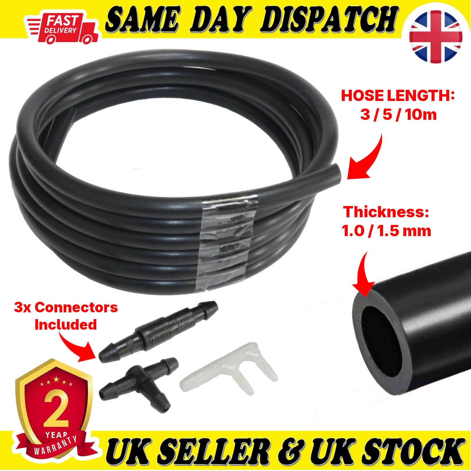 Car Windscreen Wiper Washer Jet Pipe Hose Nozzle Set with F T I Connectors