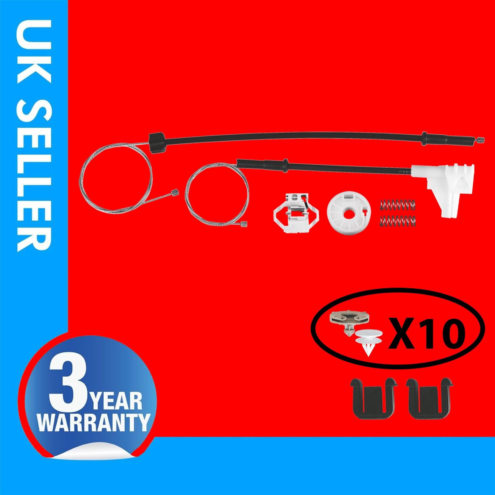 FOR VW POLO CLASSIC WINDOW REGULATOR REPAIR KIT REAR RIGHT