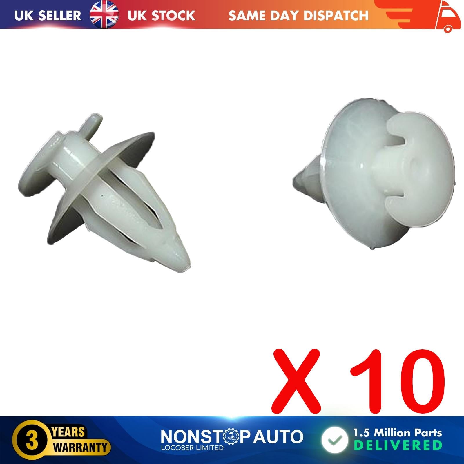 10 X FOR AUDI VW Body Trim Panel Retainer Clips 171867299B
