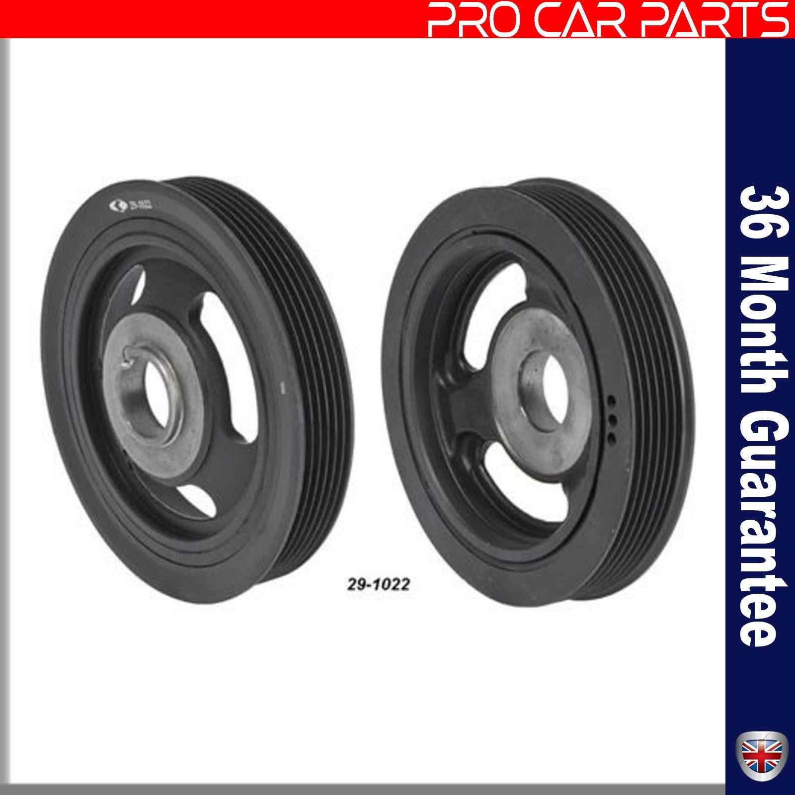 Crankshaft Vibration Damper Pulley Ford Fiesta 1.4