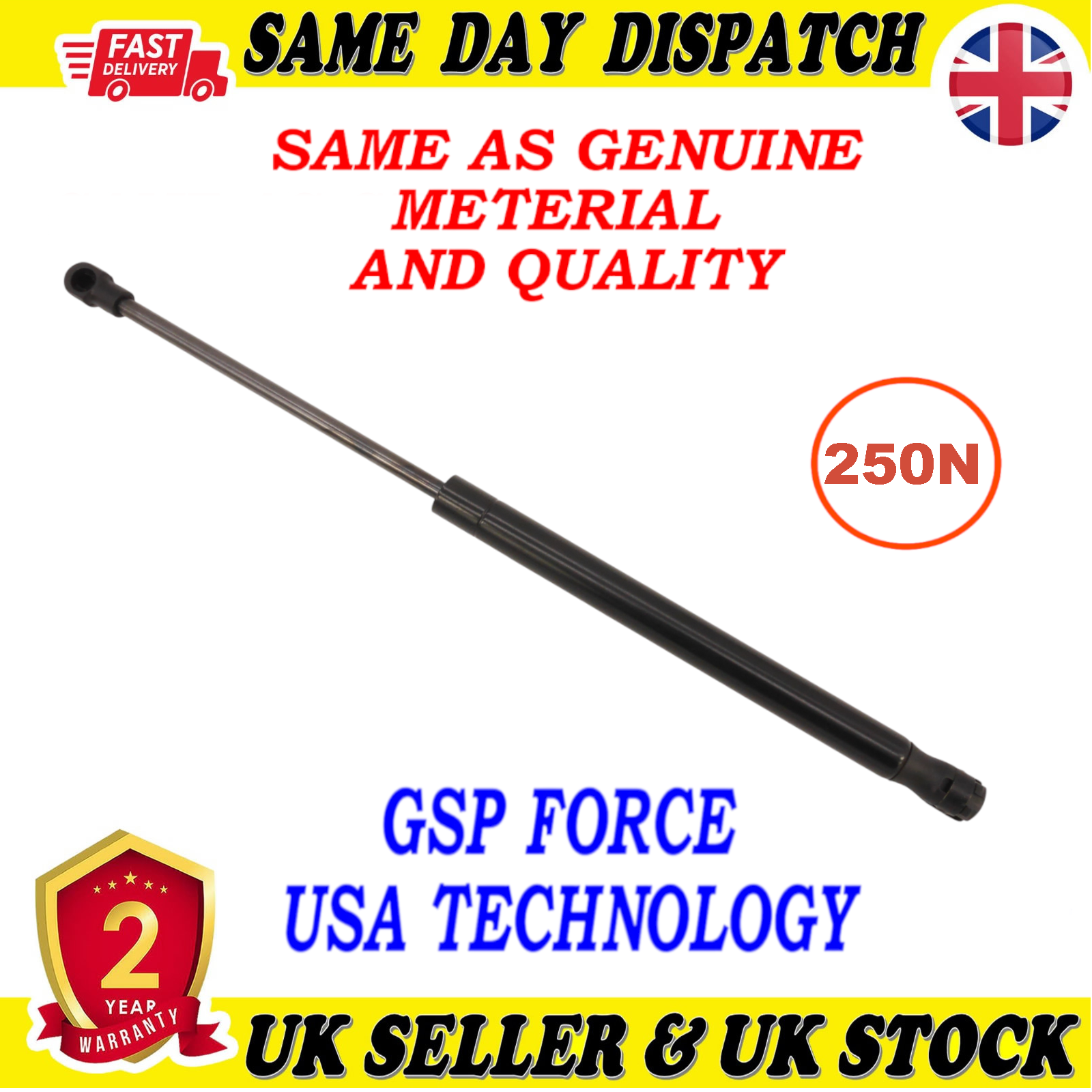 TAILGATE BOOT GAS STRUTS 250 Newton FOR ALFA ROMEO GIULIETTA 50519970