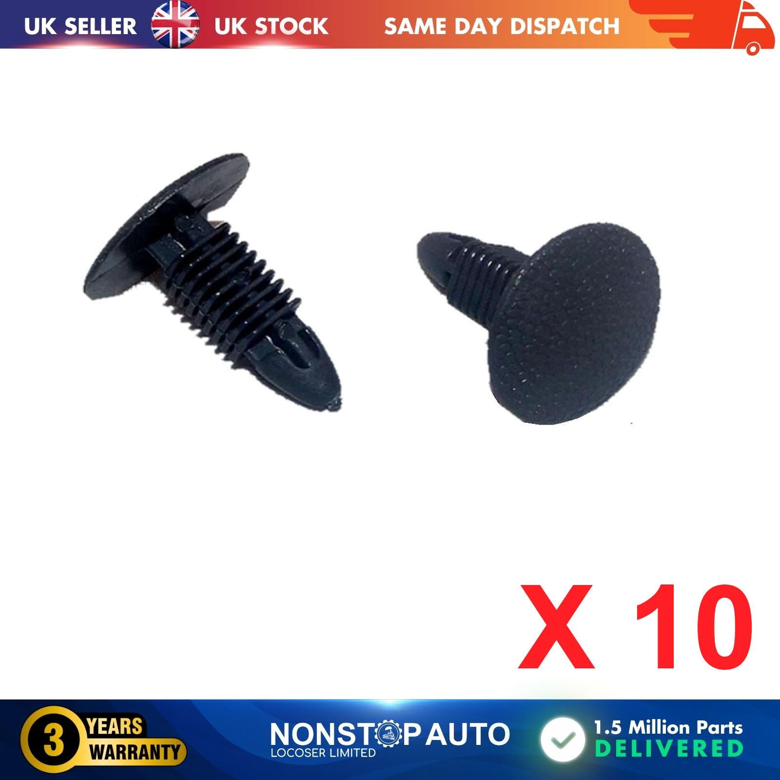 10X Trim Panel Retainer Clips For SUZUKI
