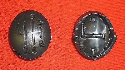 RENAULT Megane Scenic Laguna Espace 6 speed gear knob badge black