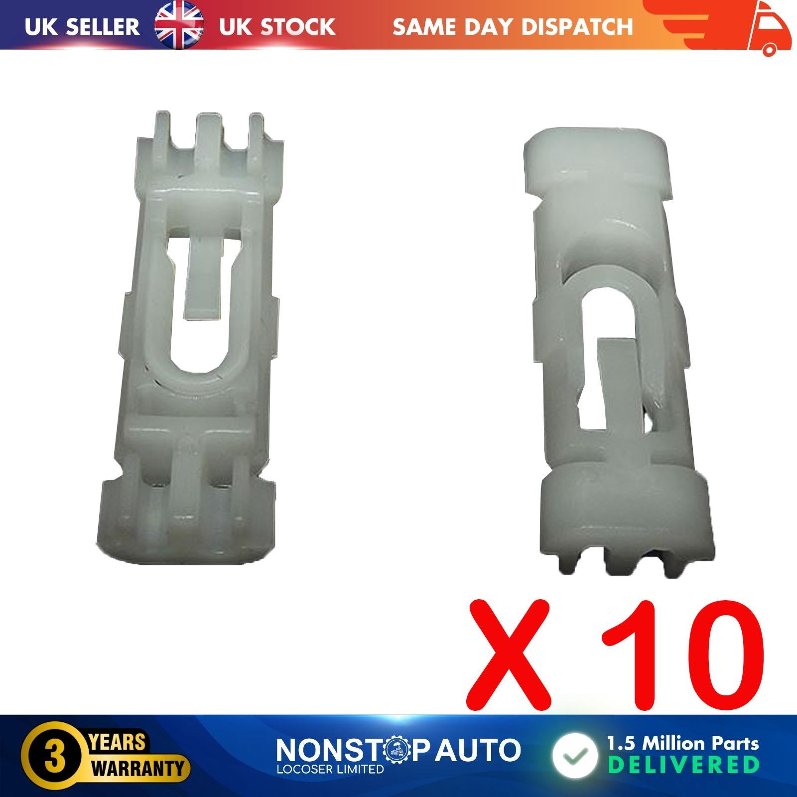 10X Roof Moulding Panel Trim Clips For VW Golf III Vento 1H0853733B