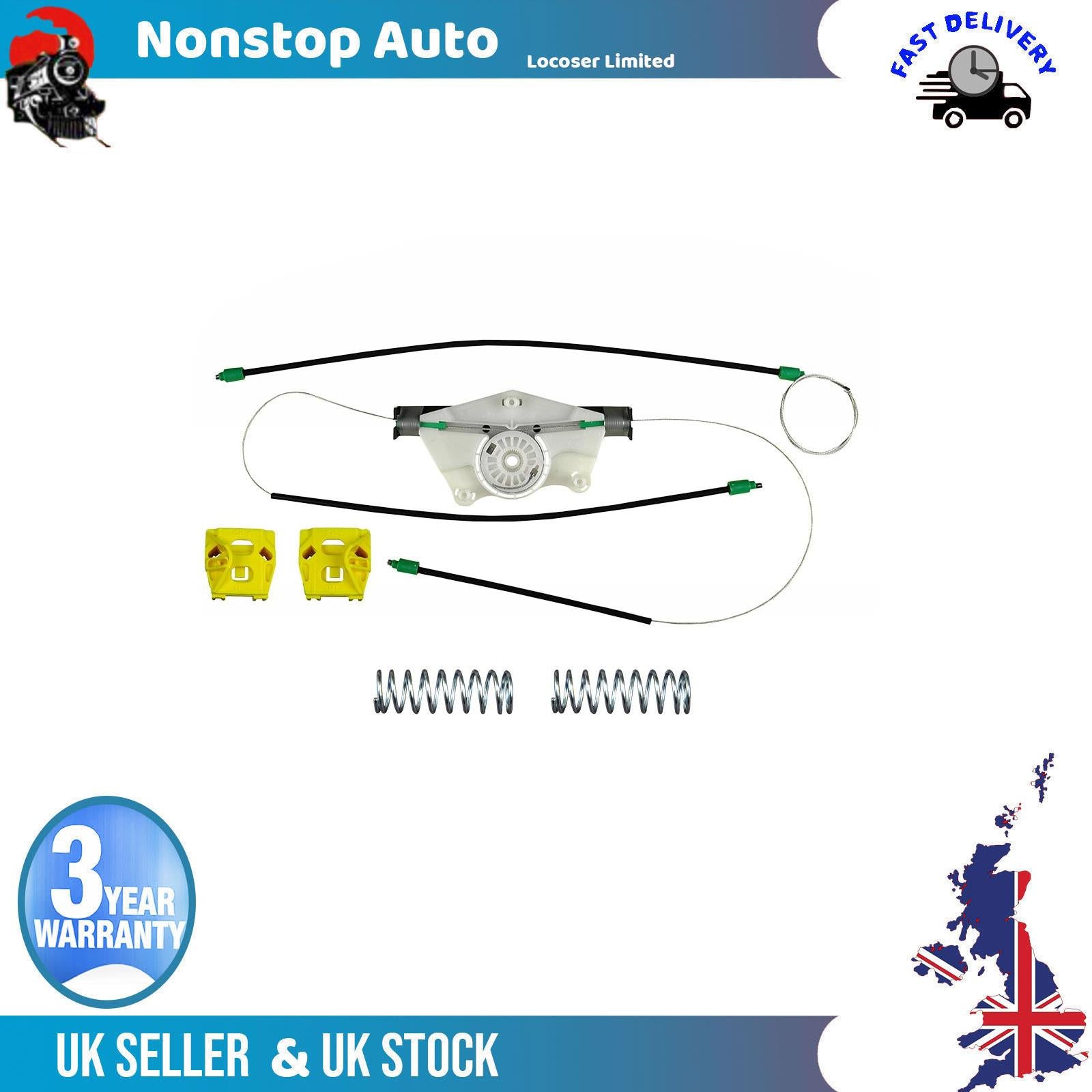 Fits VW Golf MK4 Bora Window Regulator Repair Kit  Front Left Side 1J4837461D