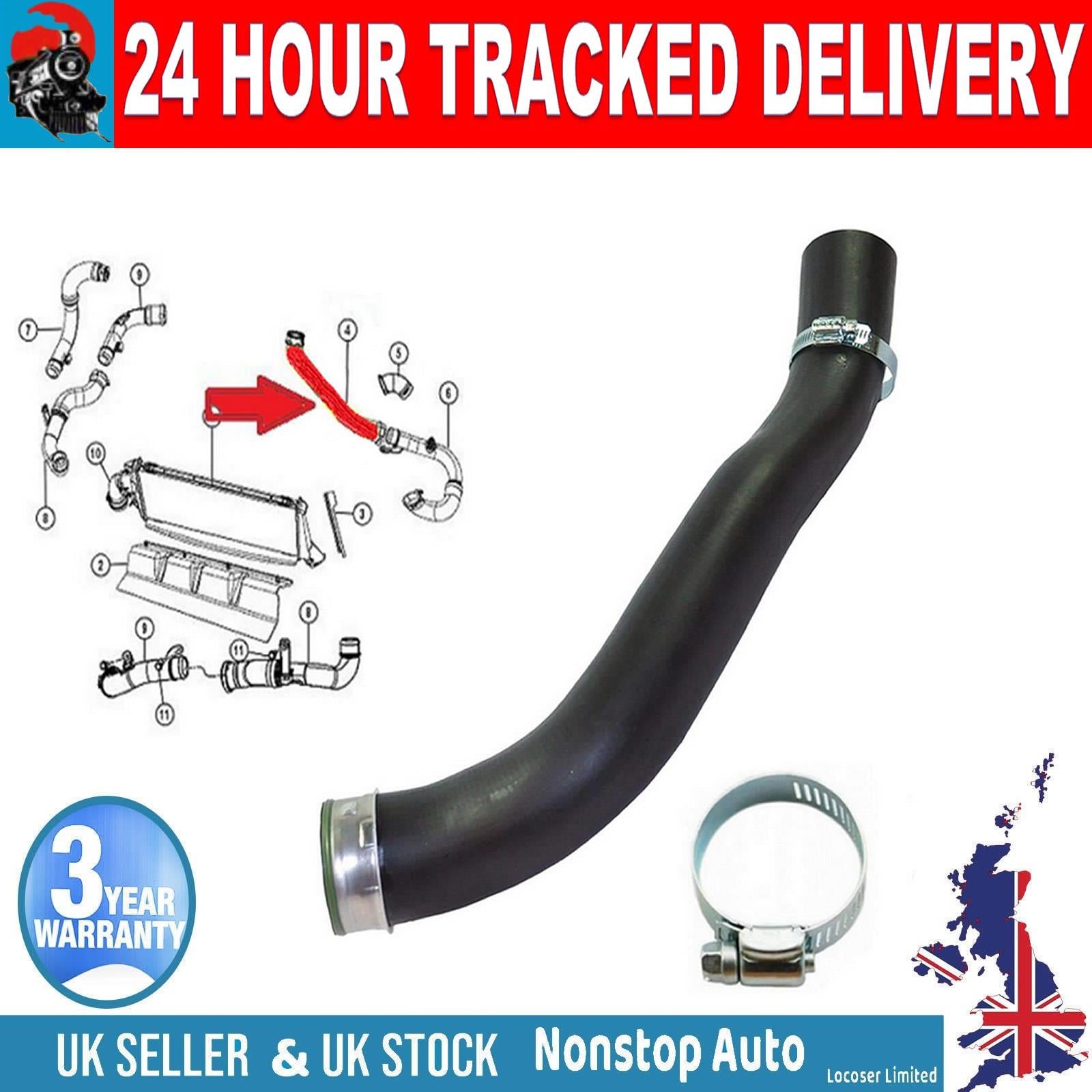 TURBO INTERCOOLER HOSE PIPE FOR DODGE AVENGER CHRYSLER SEBRING 2.0 CRD  04891782AB
